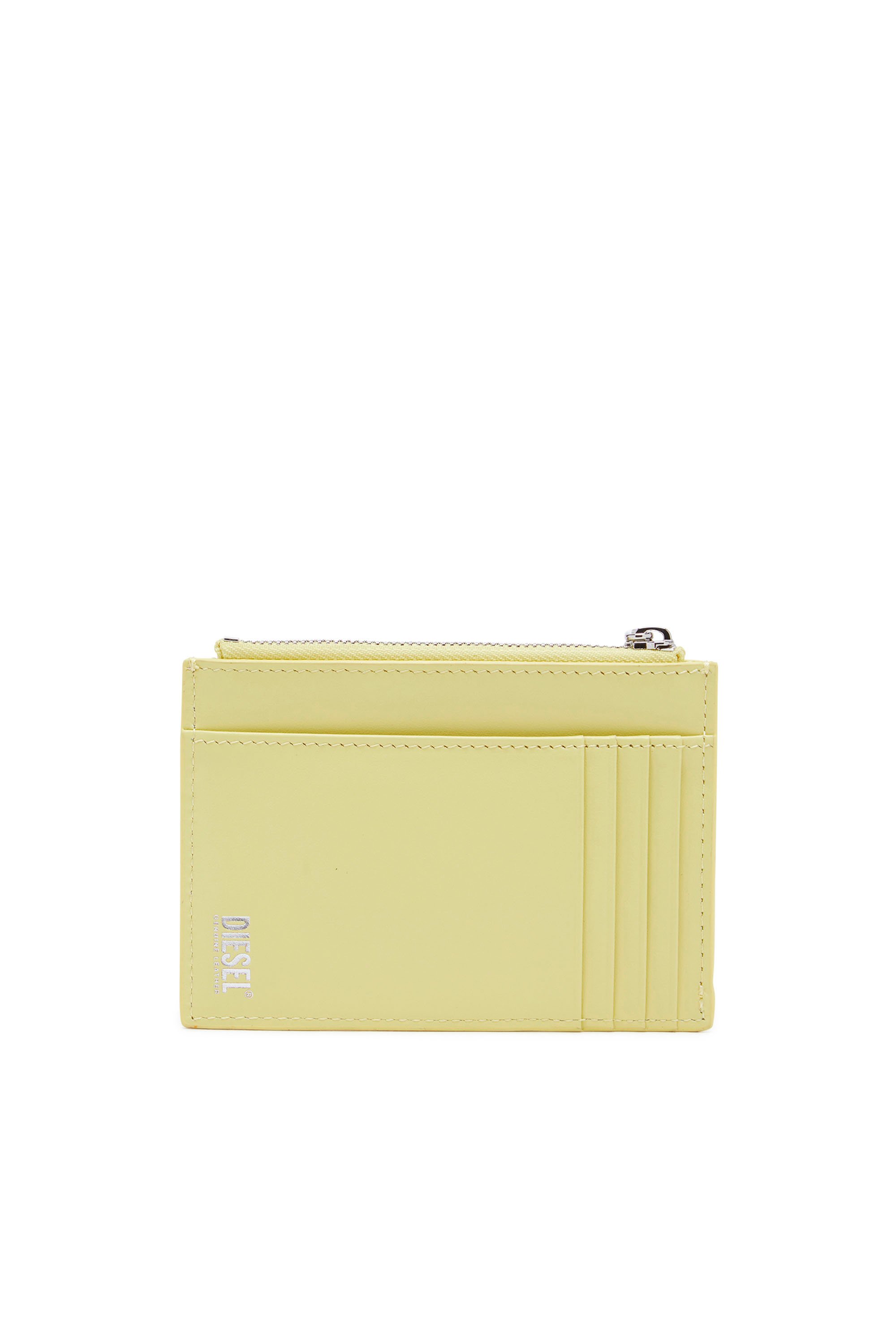 Diesel - 1DR CARD HOLDER I, Woman Card holder in pastel leather in Yellow - Image 2