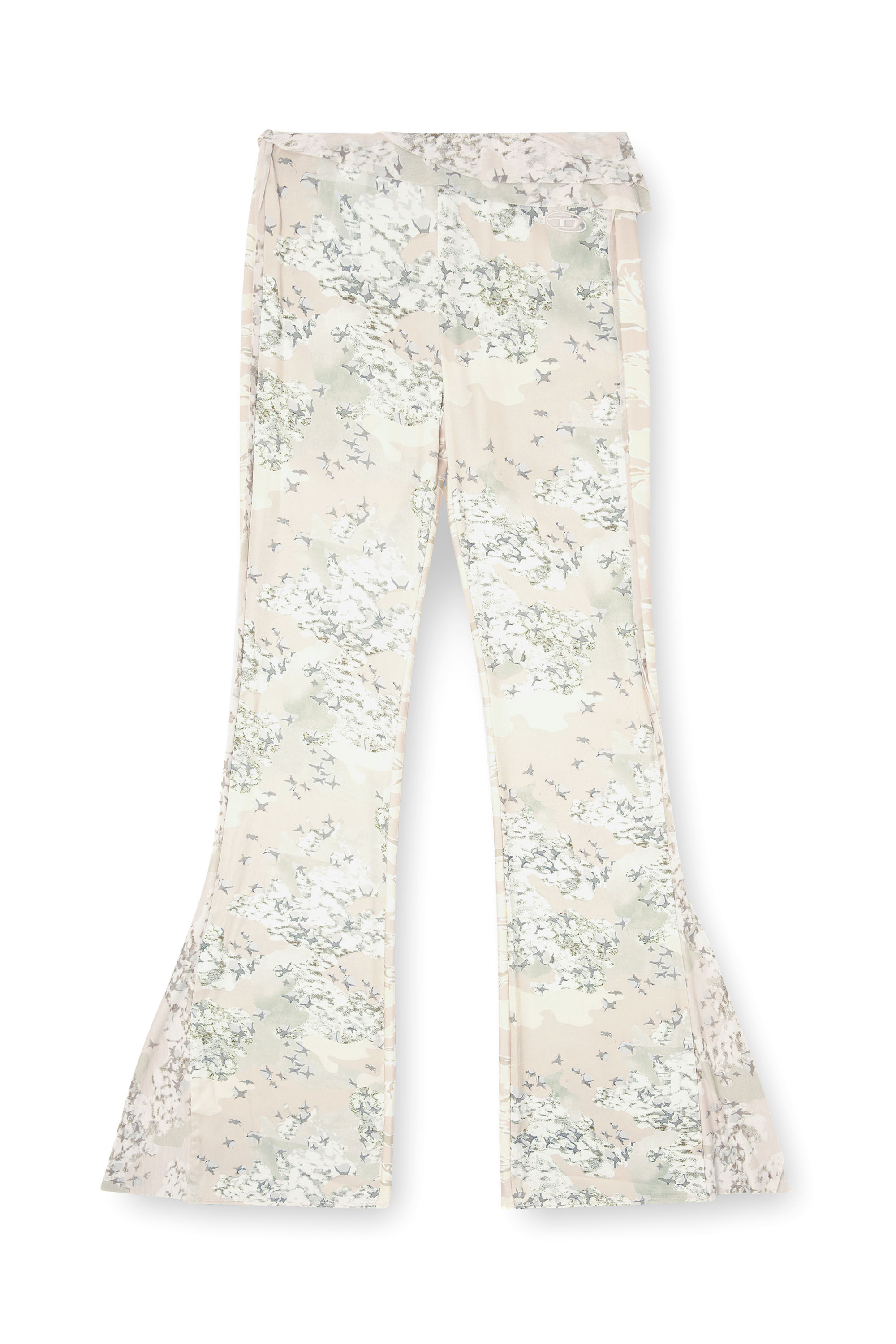 P-AFFAL, Beige Diesel - P-AFFAL, Woman's Jazz pants with mixed camo prints in Beige - 2