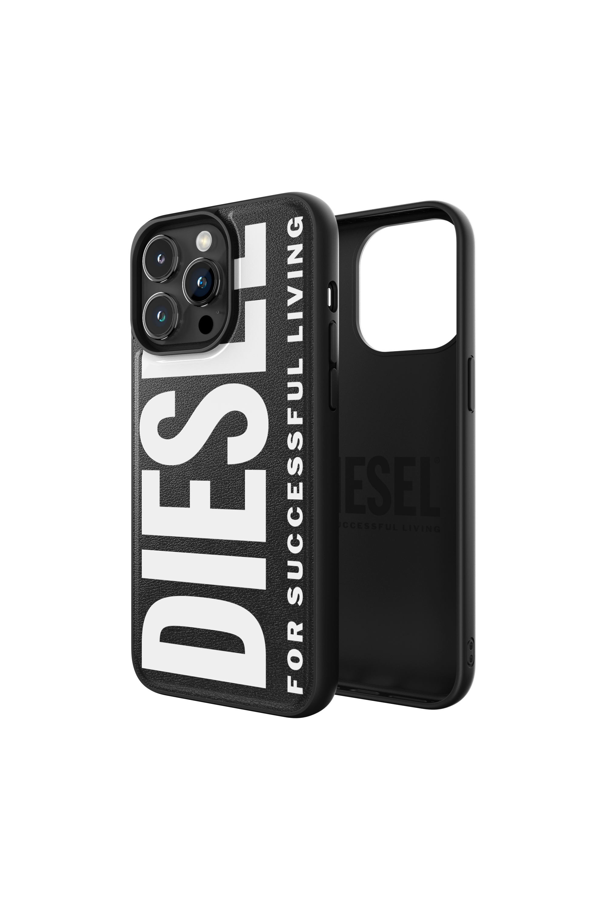 Diesel - 54168 MOULDED CASE, Unisex Moulded case cover iP15 Pro Max in Black - Image 1