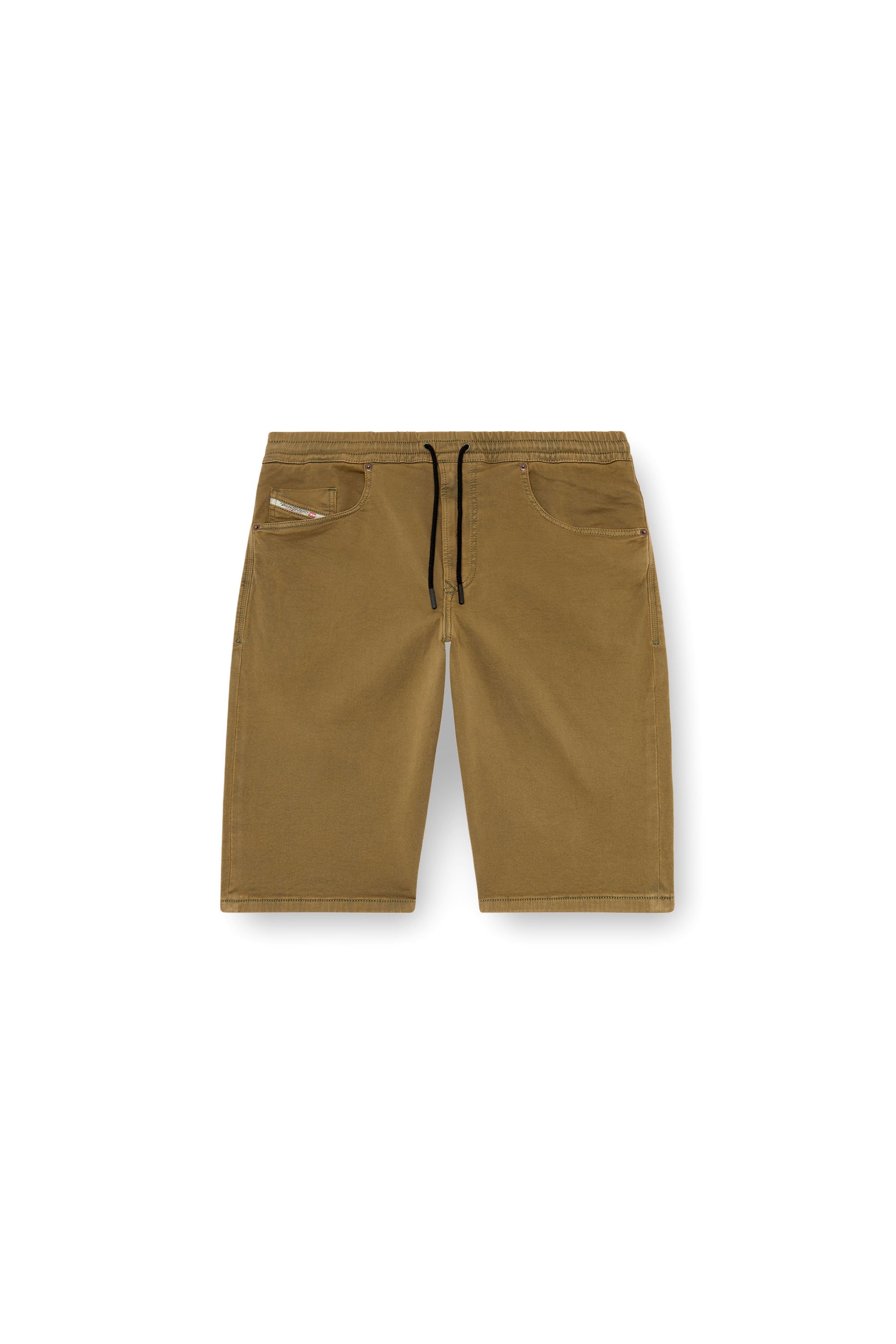 Diesel - 2033 D-KROOLEY-SHORT JOGG, Man Chino shorts in JoggJeans in Green - Image 3