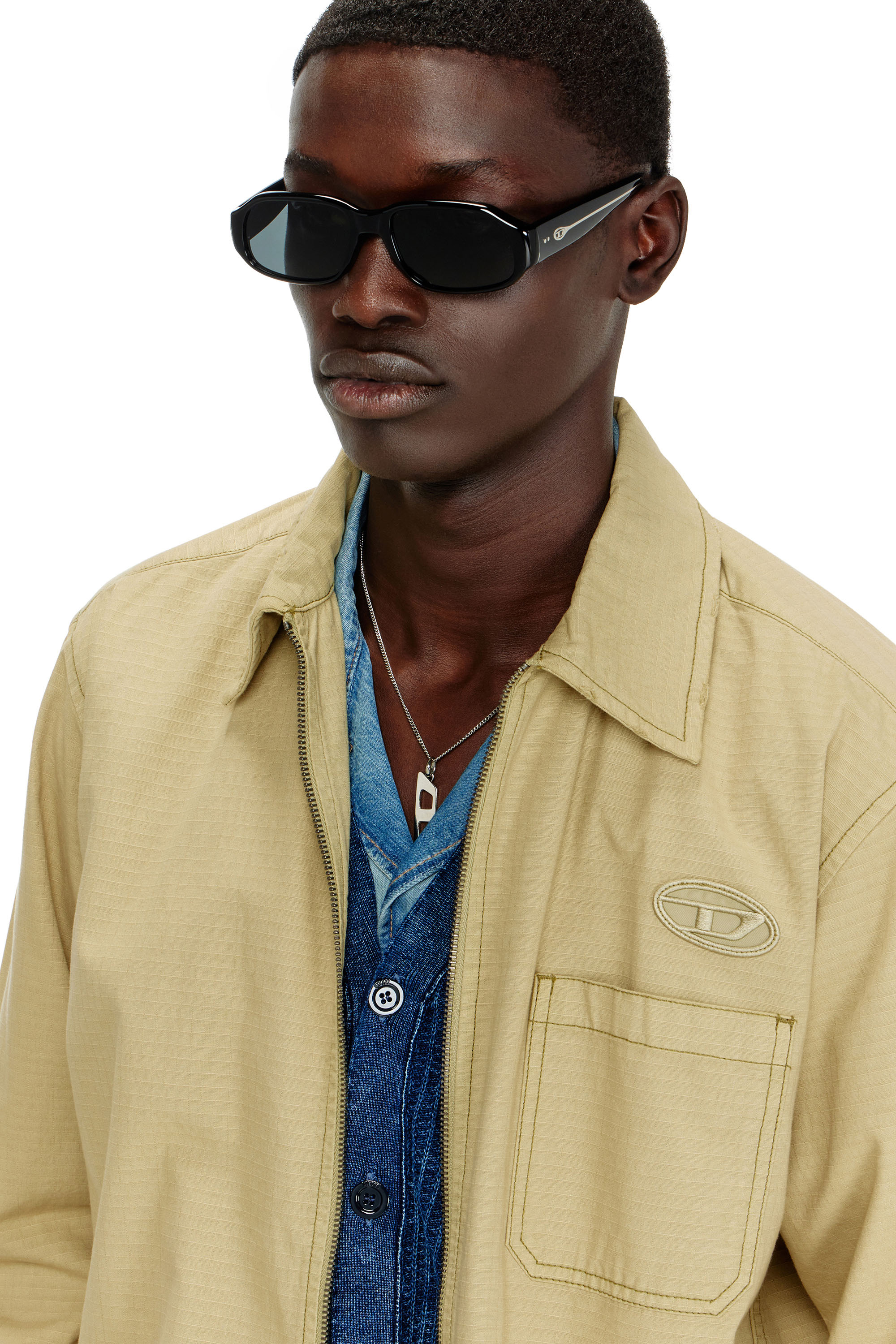 Diesel - 0DL2009U, Unisex's Rectangle sunglasses in Black - 1