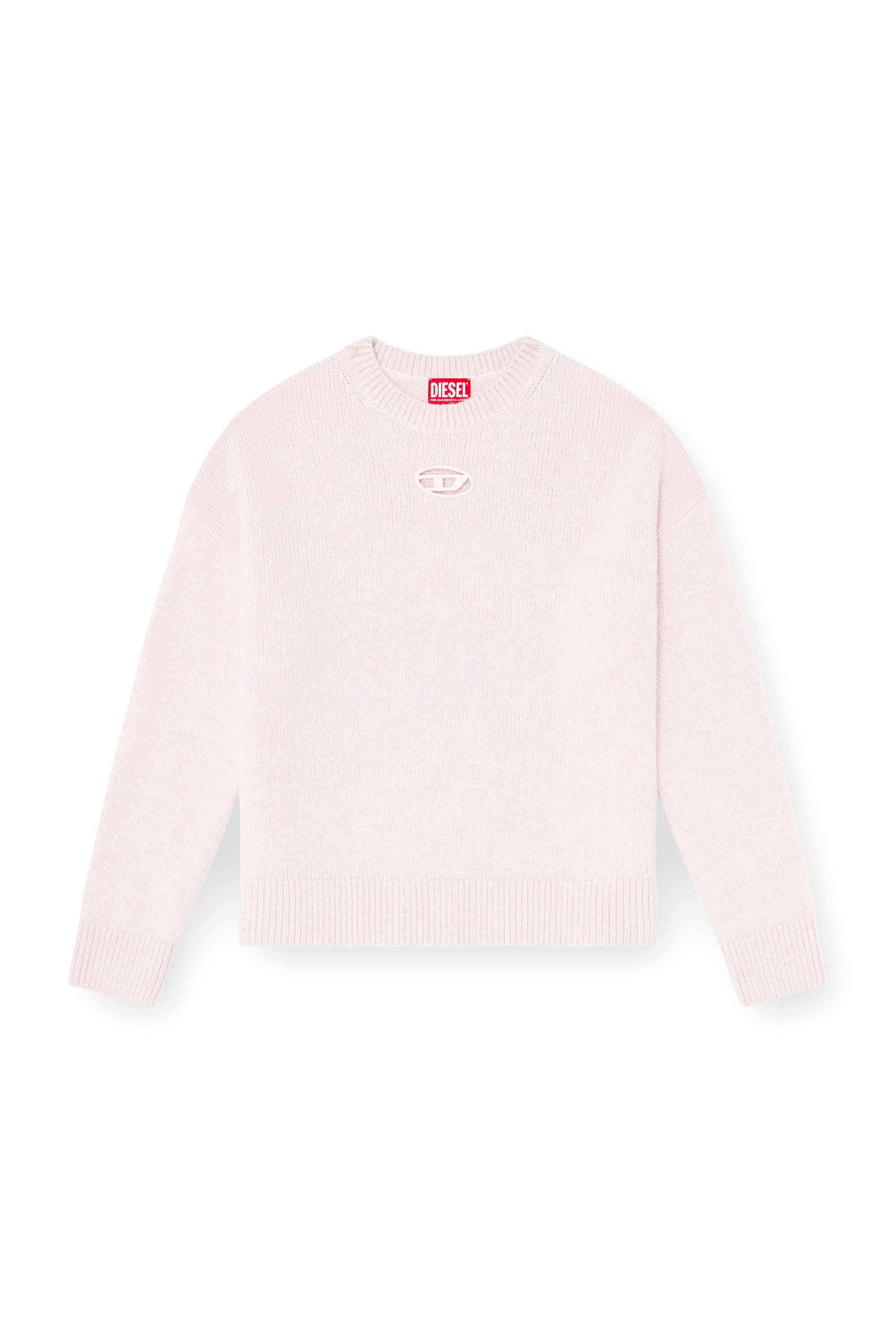 Diesel - M-AREETA, Woman's Jumper in wool and alpaca blend in Pink - 3