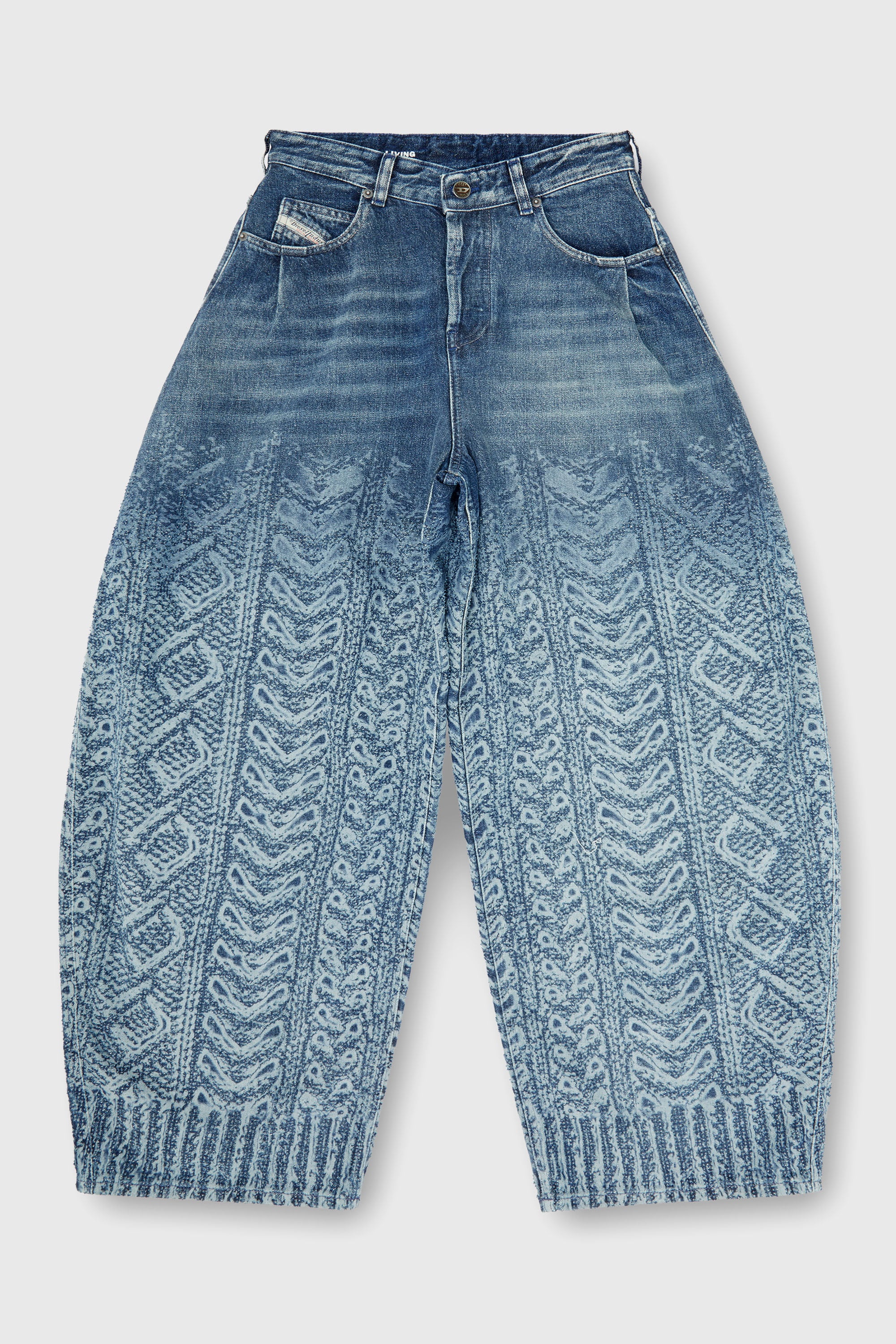 Diesel - Woman's Relaxed Jeans 1987 D-Khelz 007EV, Dark Blue - 2