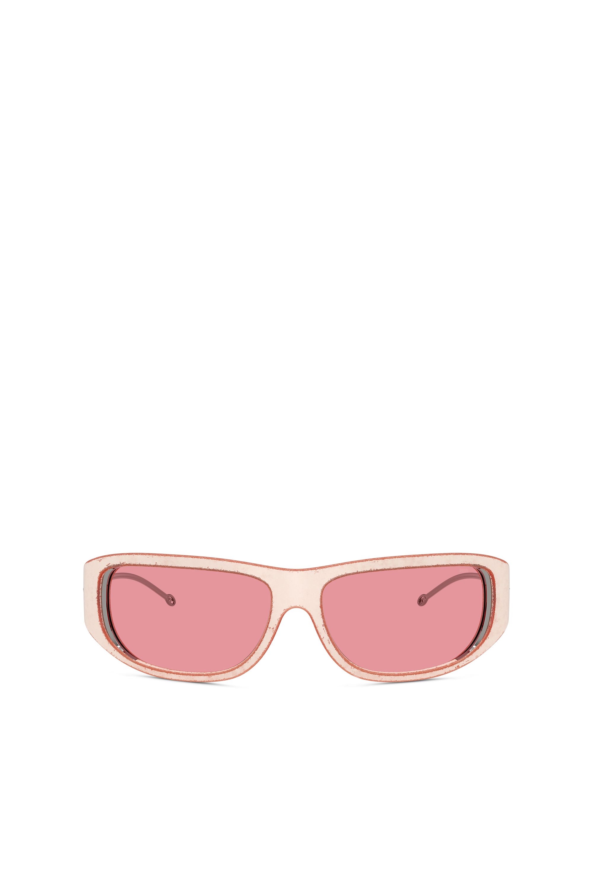 Diesel - 0DL3001 SIZE 61, Unisex's Wraparound style sunglasses in Pink - 1