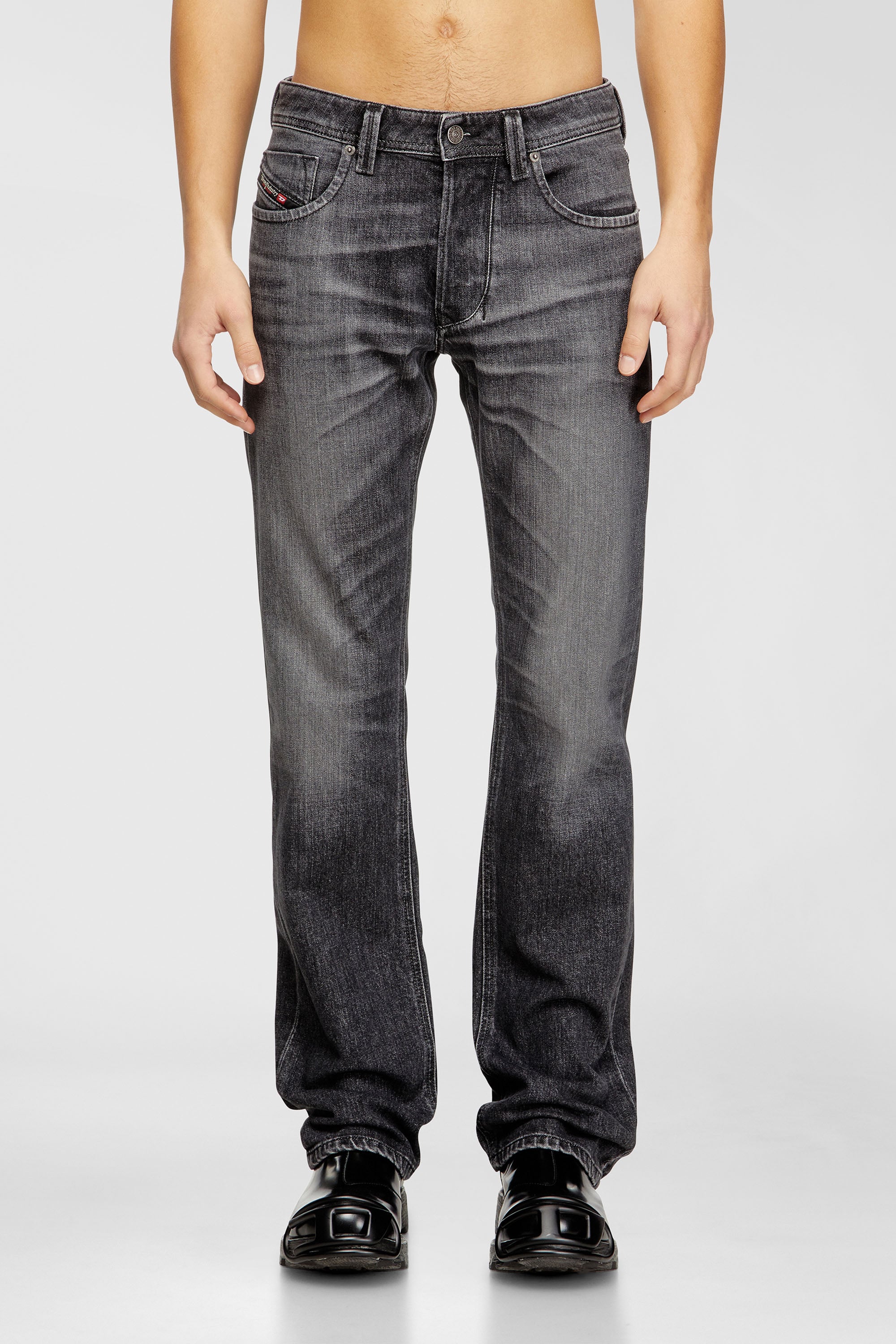 Diesel - Man's Regular Jeans 1985 Larkee 09N49, Grey - 1
