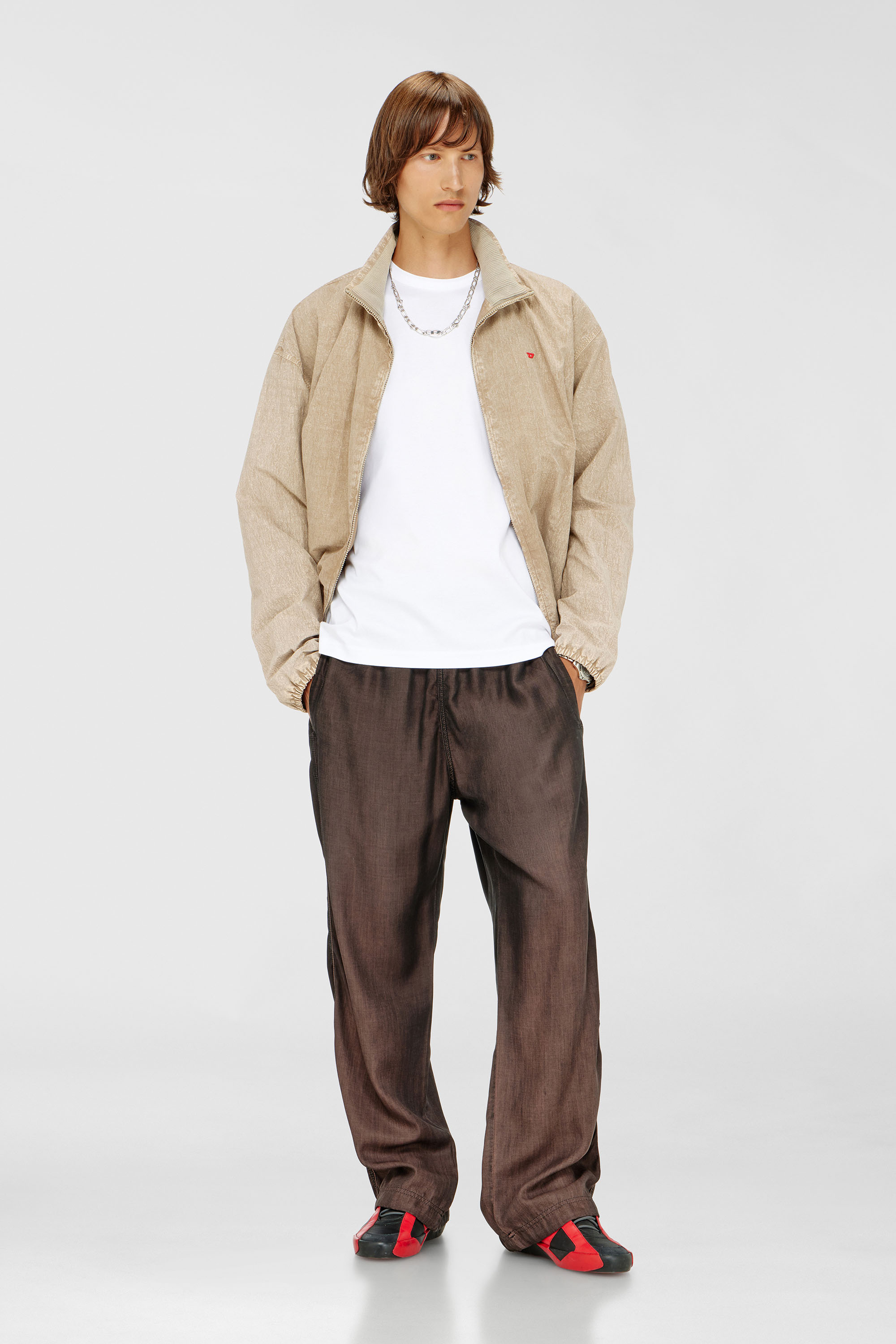 Diesel - T-MIEGOR-K77, Man's T-shirt in mercerised cotton in White - 2