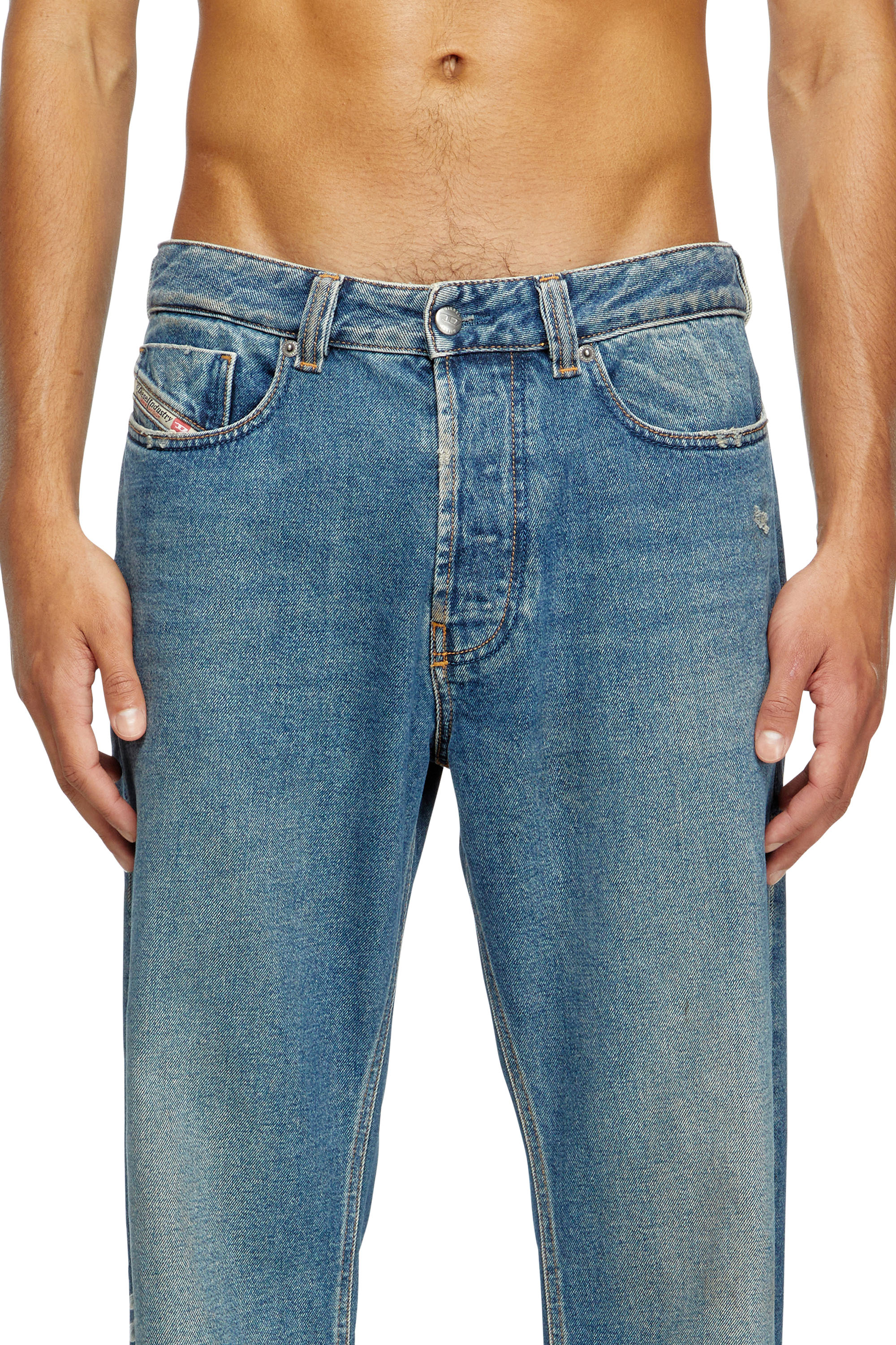 Relaxed Jeans 1980 D-Eeper 09J79, Medium blue Diesel - Man's Relaxed Jeans 1980 D-Eeper 09J79, Medium blue - 5
