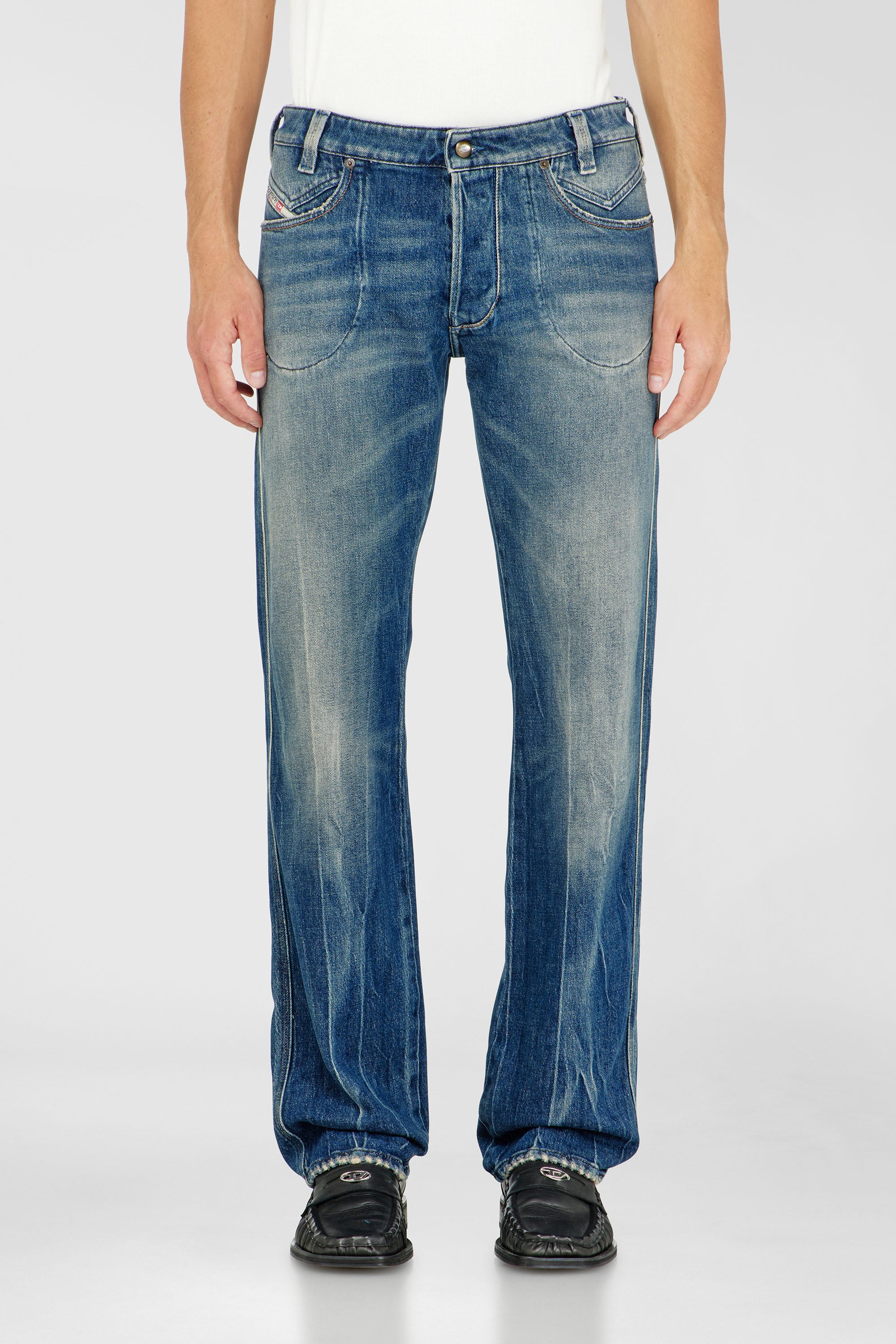 Diesel - Man's Regular Jeans 1985 Larkee 09Q27, Medium blue - 1