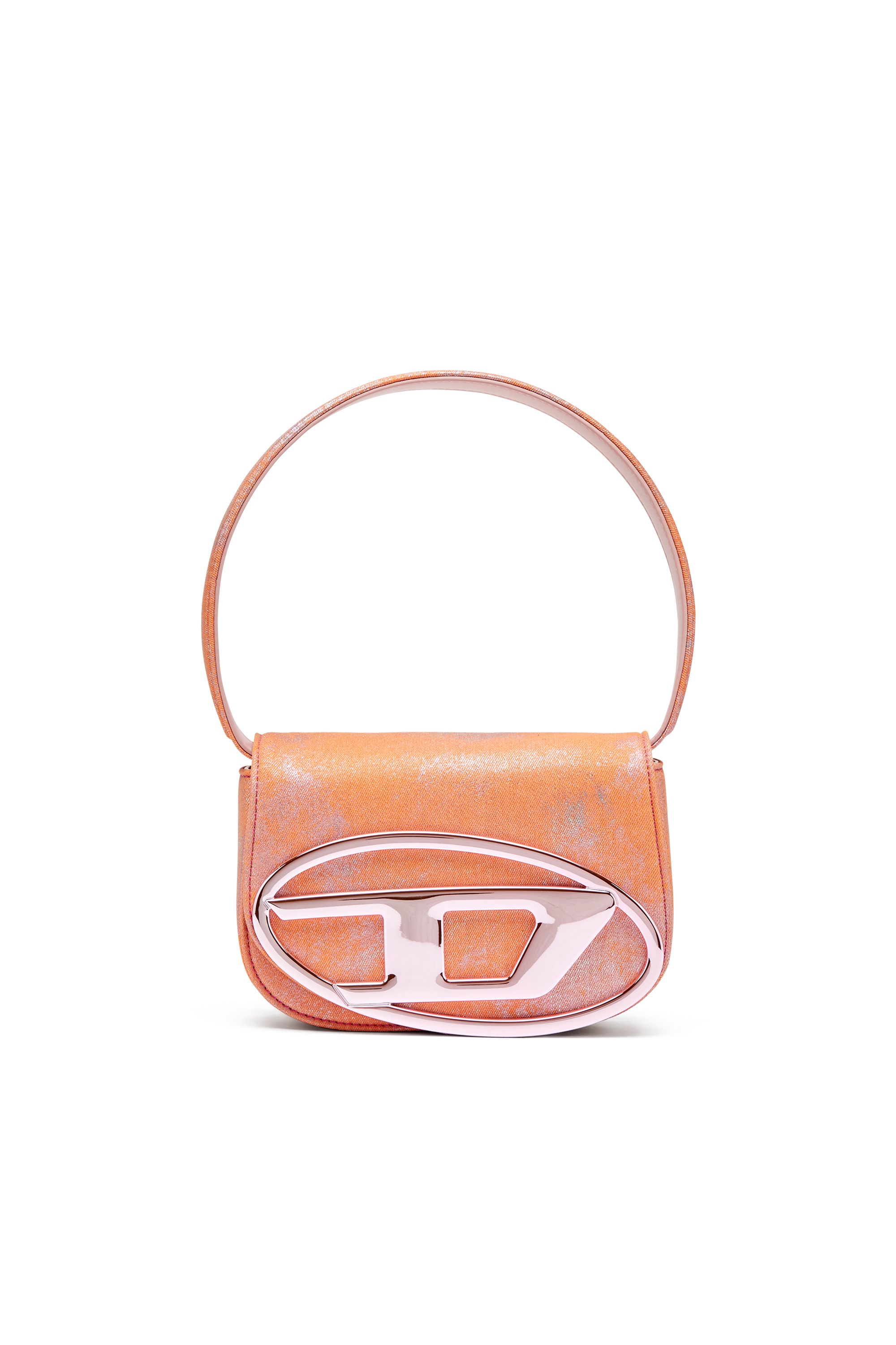 Diesel - 1DR, Woman's 1DR-Iconic shoulder bag in pop colour denim in Pink - 2