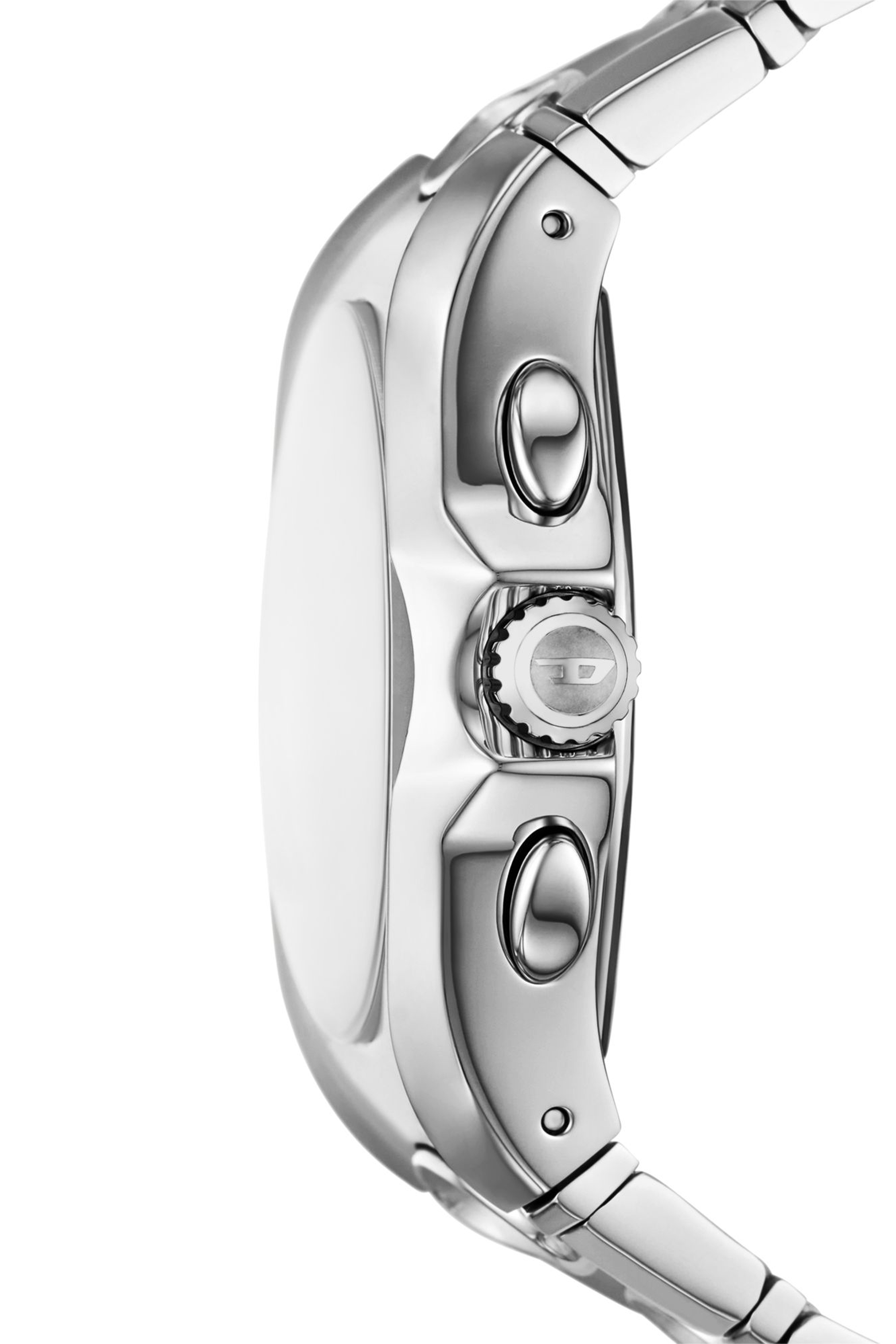 Diesel - DZ4694 WATCH, Man's D-Curve stainless steel watch in Silver - 3