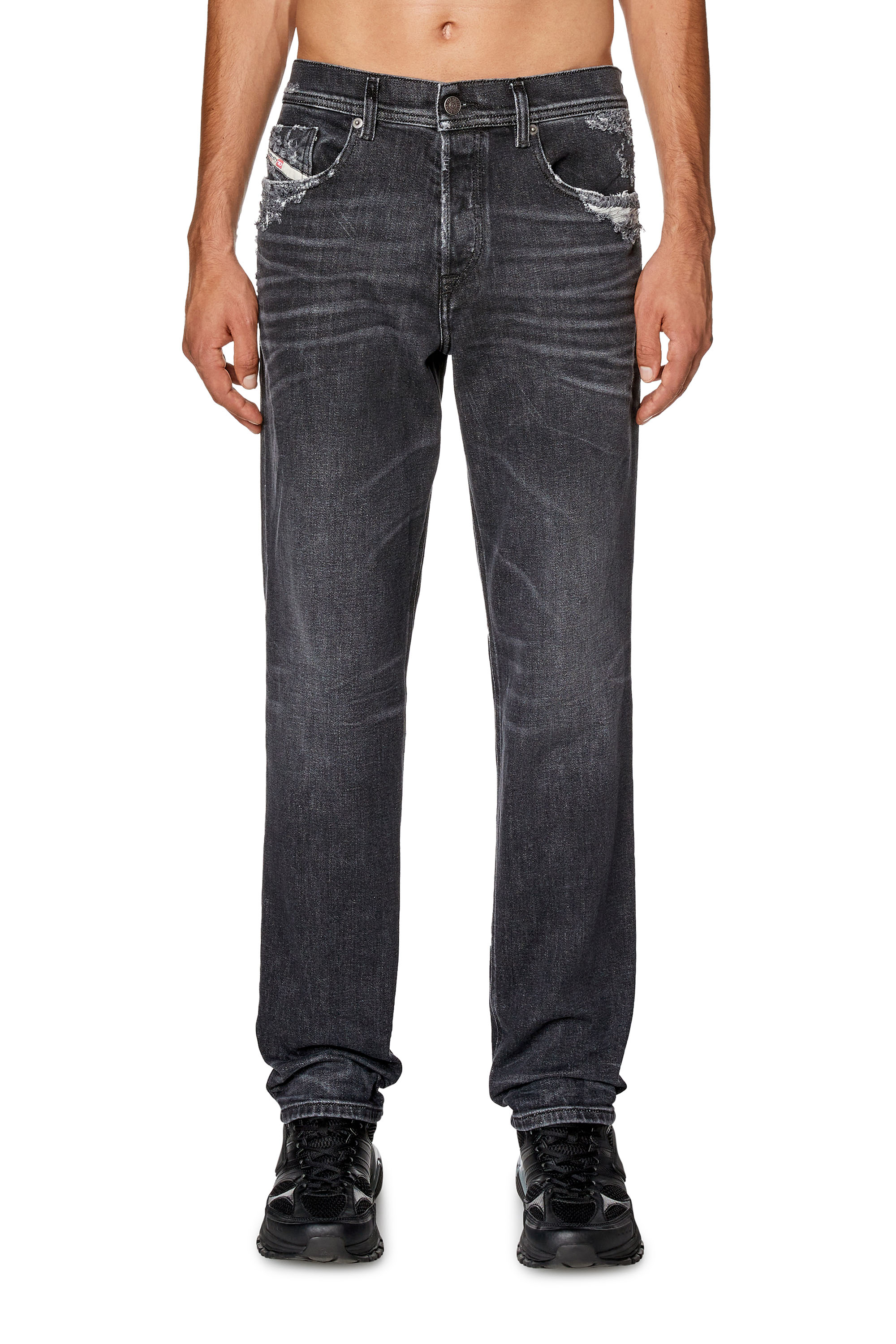 Diesel - Tapered Jeans 2023 D-Finitive 09G23, Black/Dark grey - Image 1