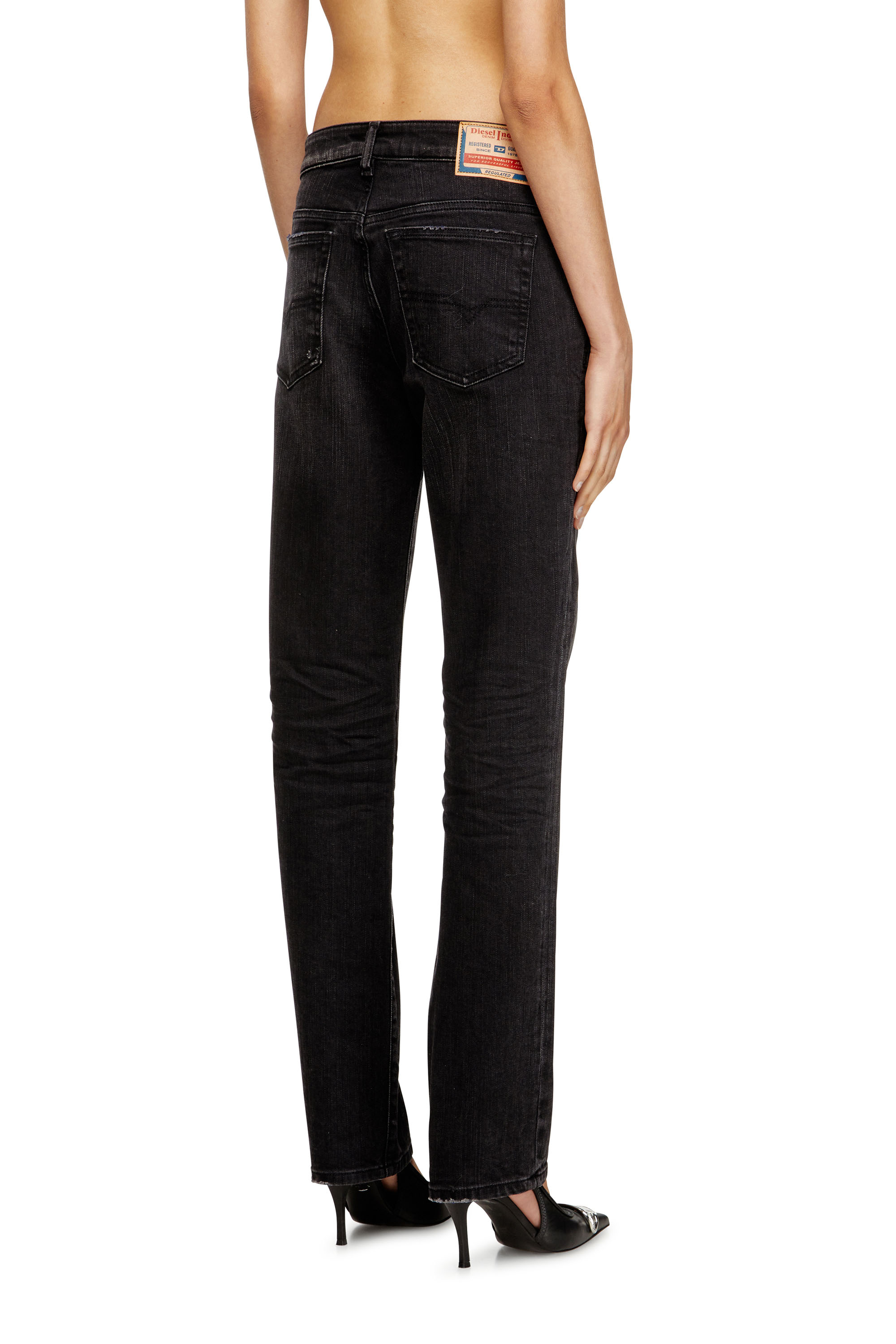 Diesel - Woman's Regular Jeans 1989 D-Mine 09M75, Black/Dark grey - 4