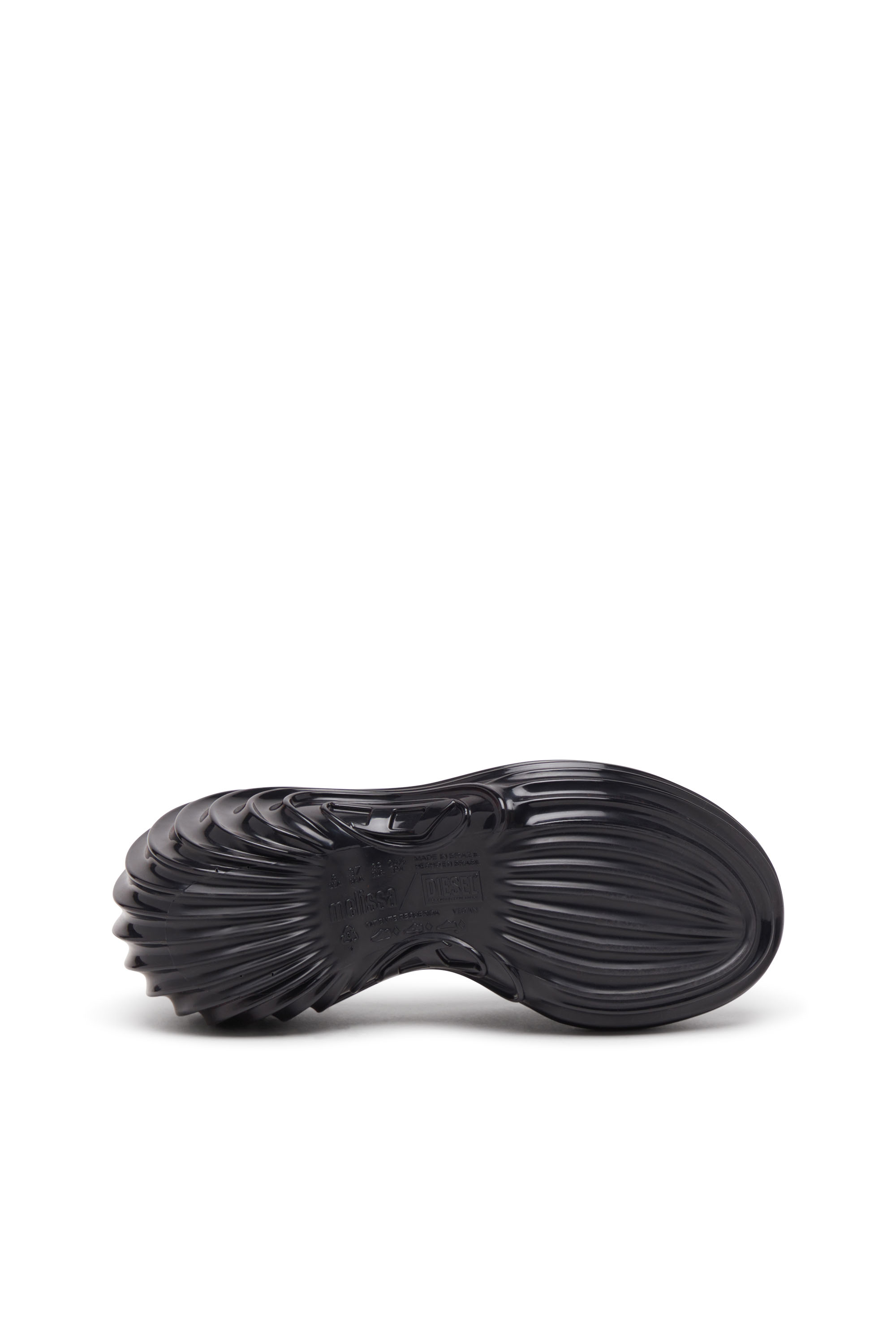 Women's Platform mule in Melflex® | Black | Diesel