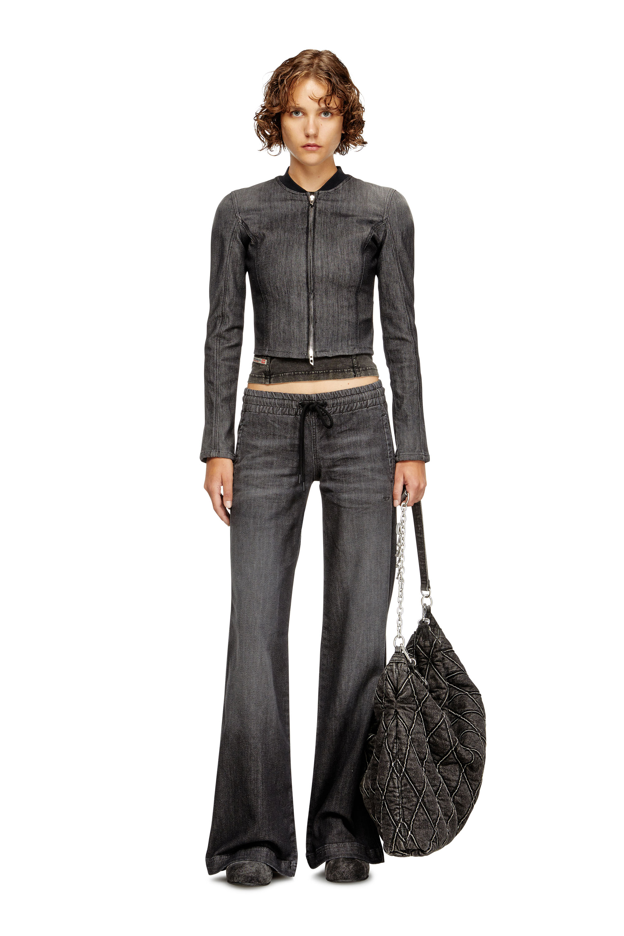 Relaxed 2078 D-Ainty Joggjeans® 09M66, Black/Dark grey Diesel - Woman's Relaxed 2078 D-Ainty Joggjeans® 09M66, Black/Dark grey - 1