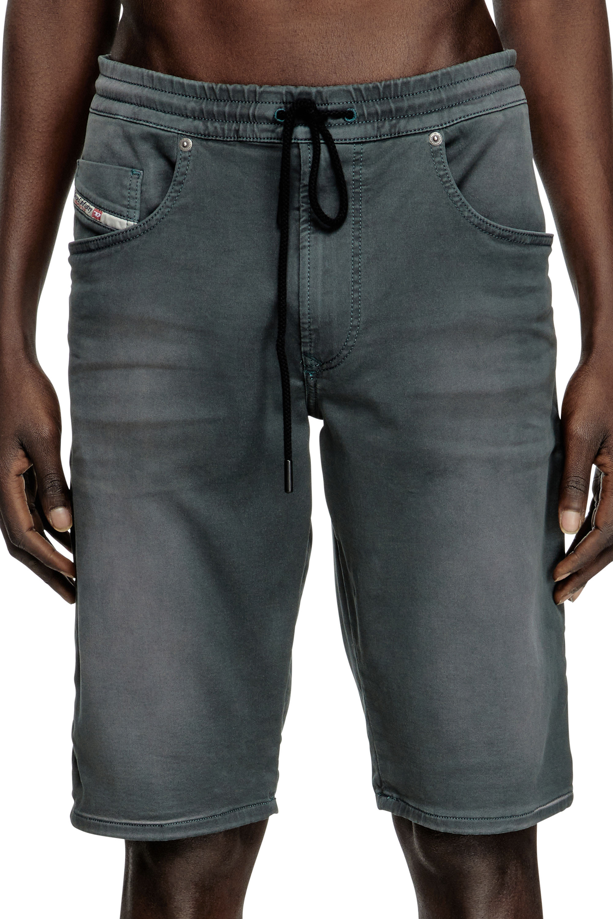 2033 D-KROOLEY-SHORT JOGG, Dark grey Diesel - 2033 D-KROOLEY-SHORT JOGG, Man's Chino shorts in JoggJeans in Dark grey - 5
