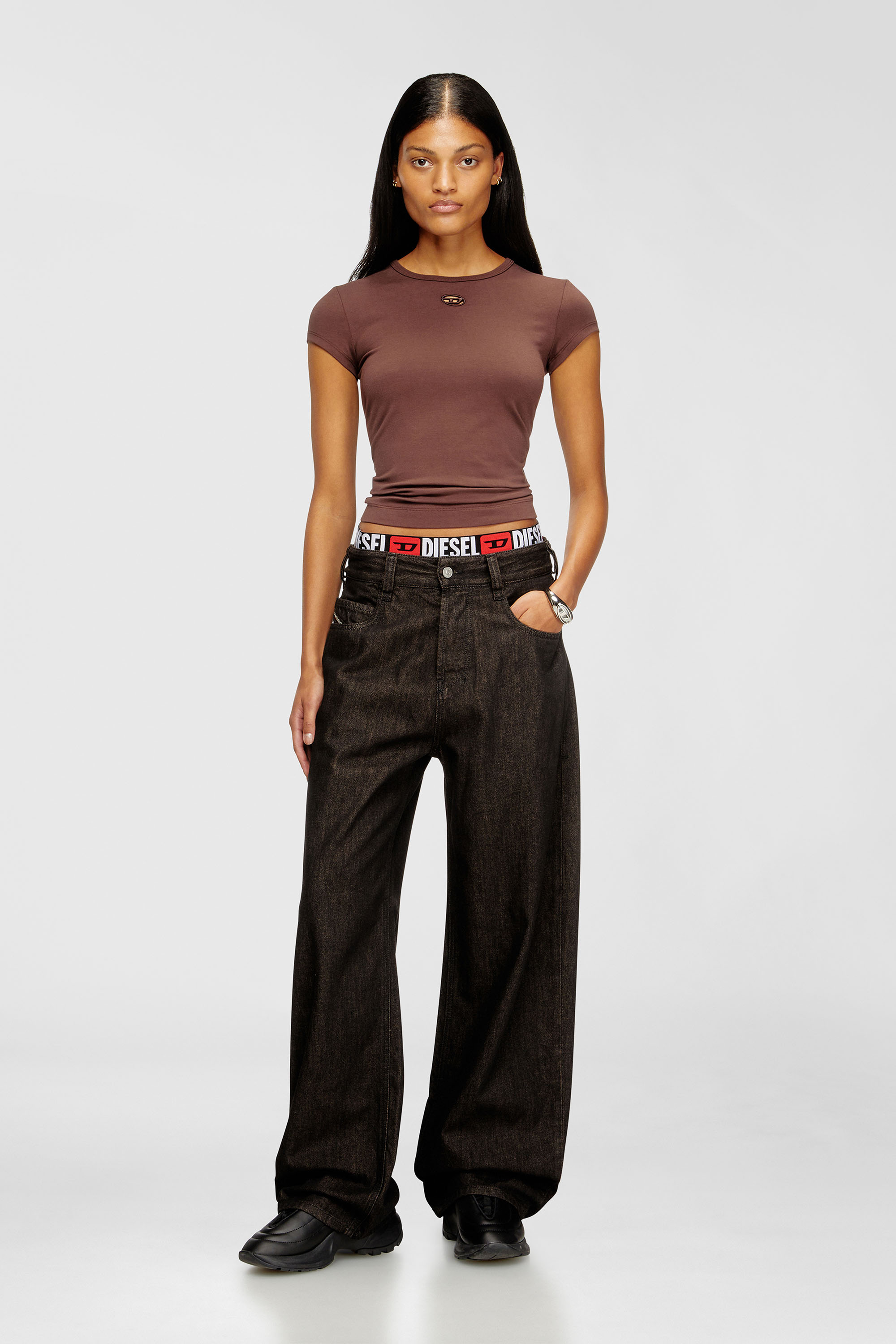 Diesel - Unisex's Relaxed Jeans 1997 D-Enim-M 09N25, Black/Dark grey - 5