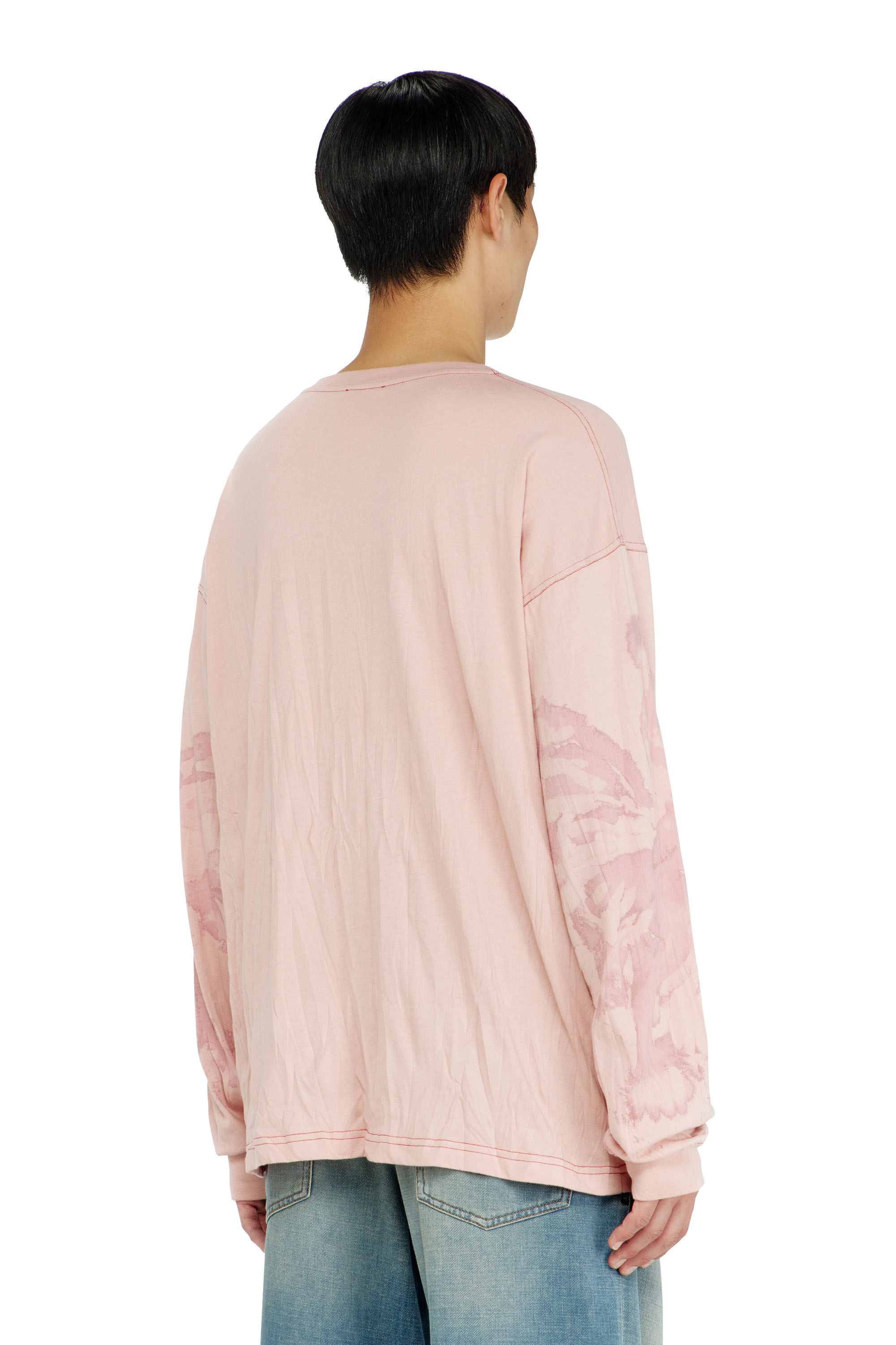 Diesel - T-BOXT-LS-AA4, Man's Relaxed long sleeve tee with blotched print in null - 4