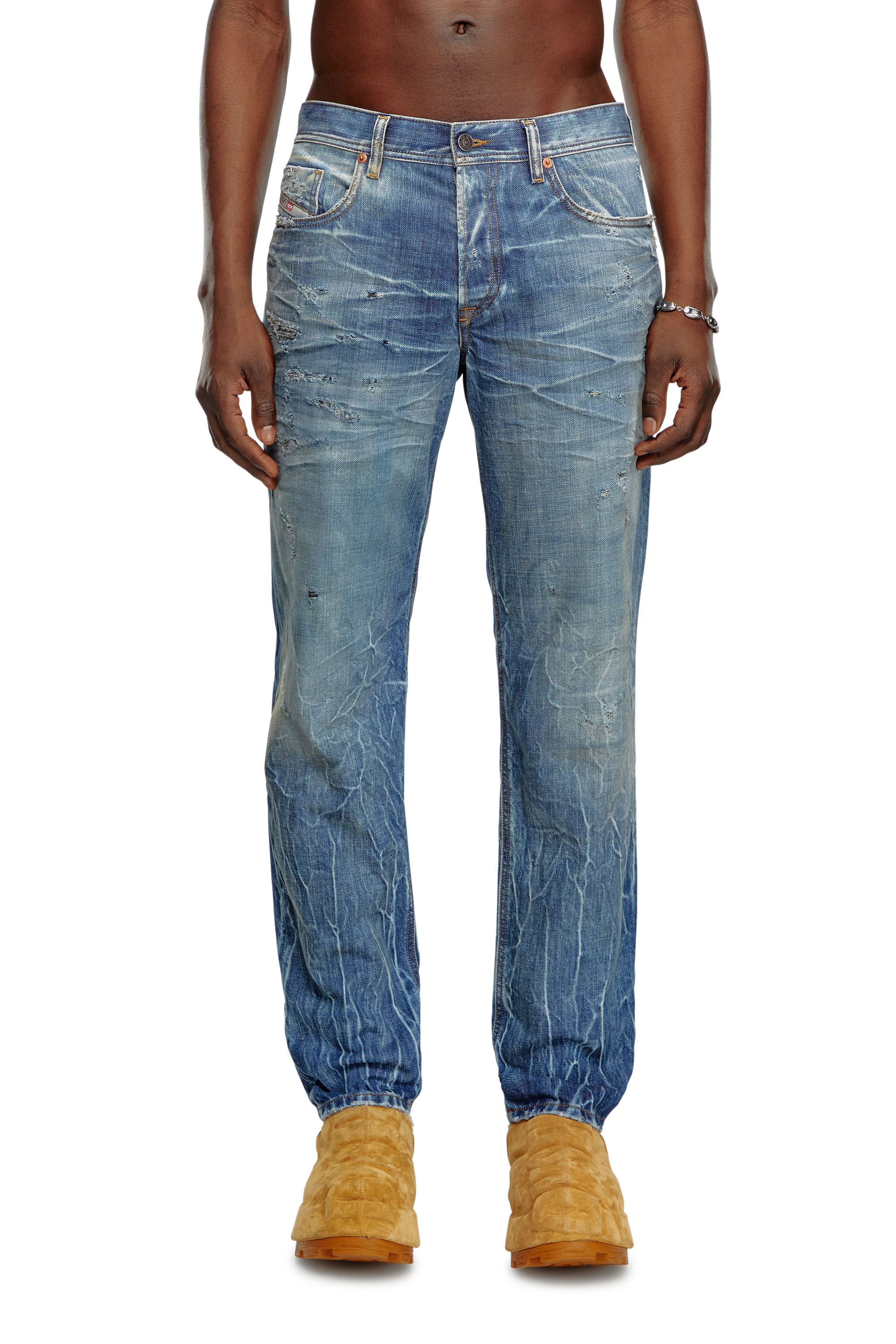 Diesel - Man Tapered Jeans 2023 D-Finitive 09K37, Medium blue - Image 1