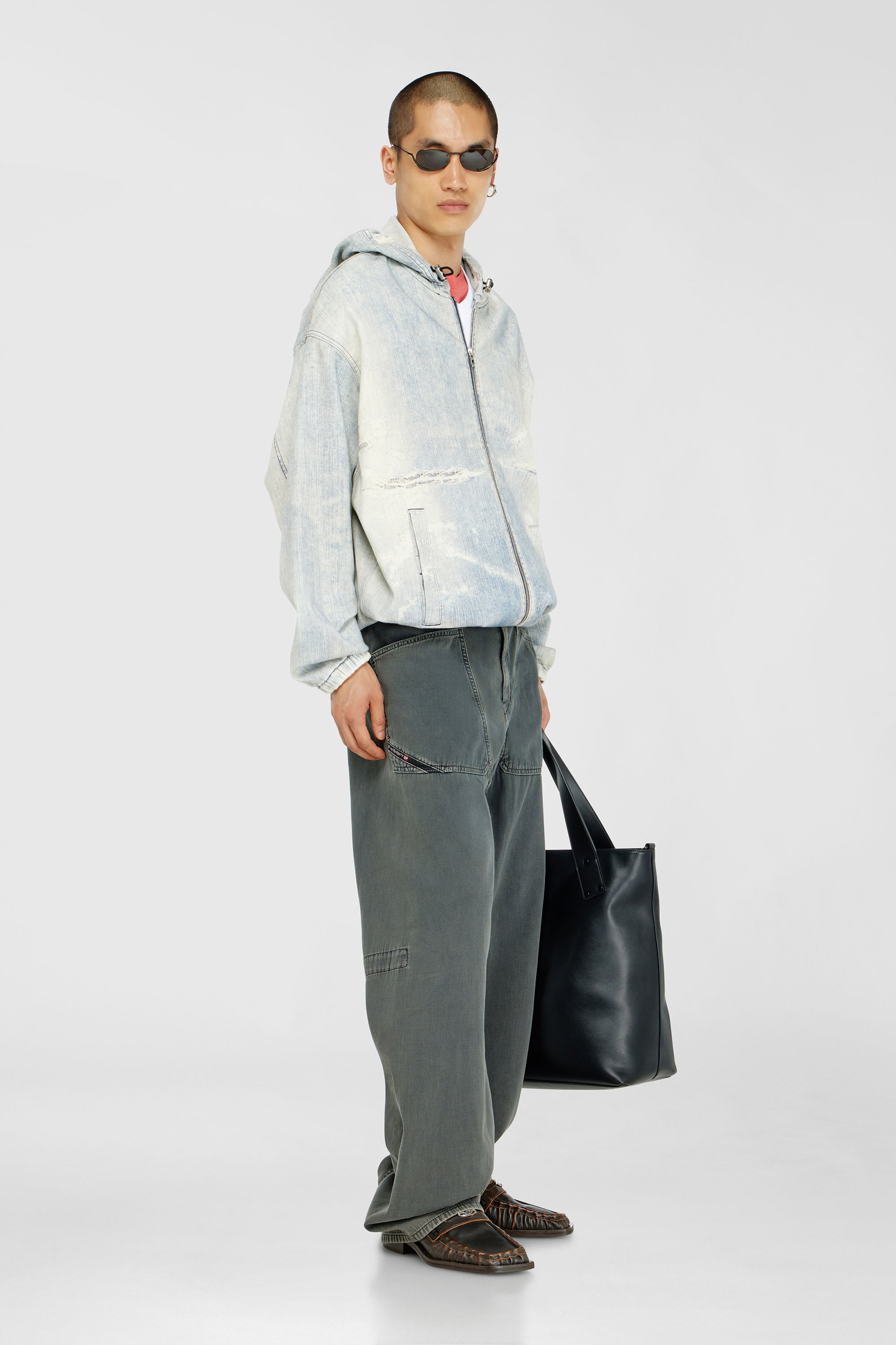 Diesel - Man's Relaxed Jeans D-Zeta 068WR, Grey - 2