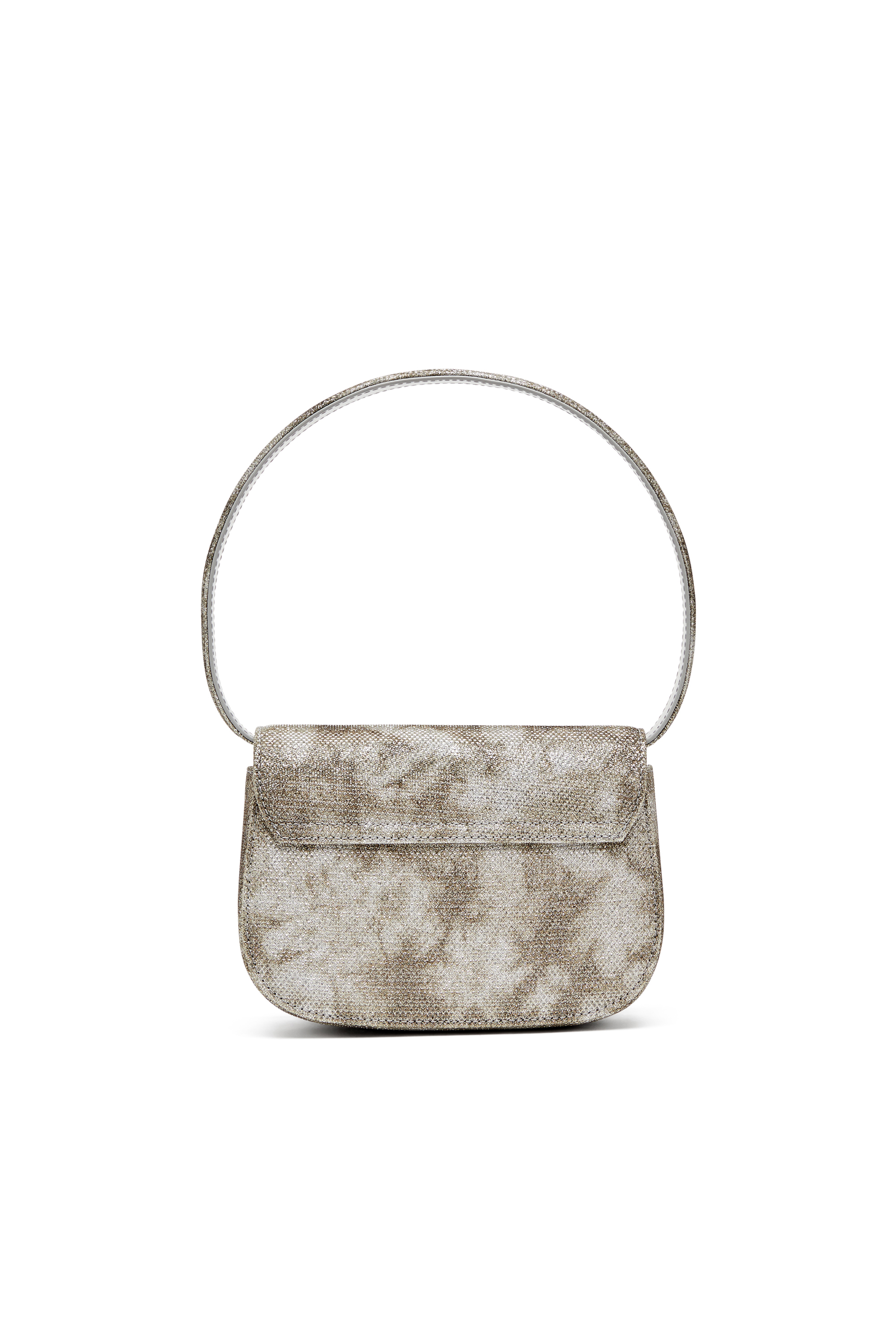 Diesel - 1DR, Woman's 1DR-Iconic shoulder bag in shimmer fabric in Military Green - 3