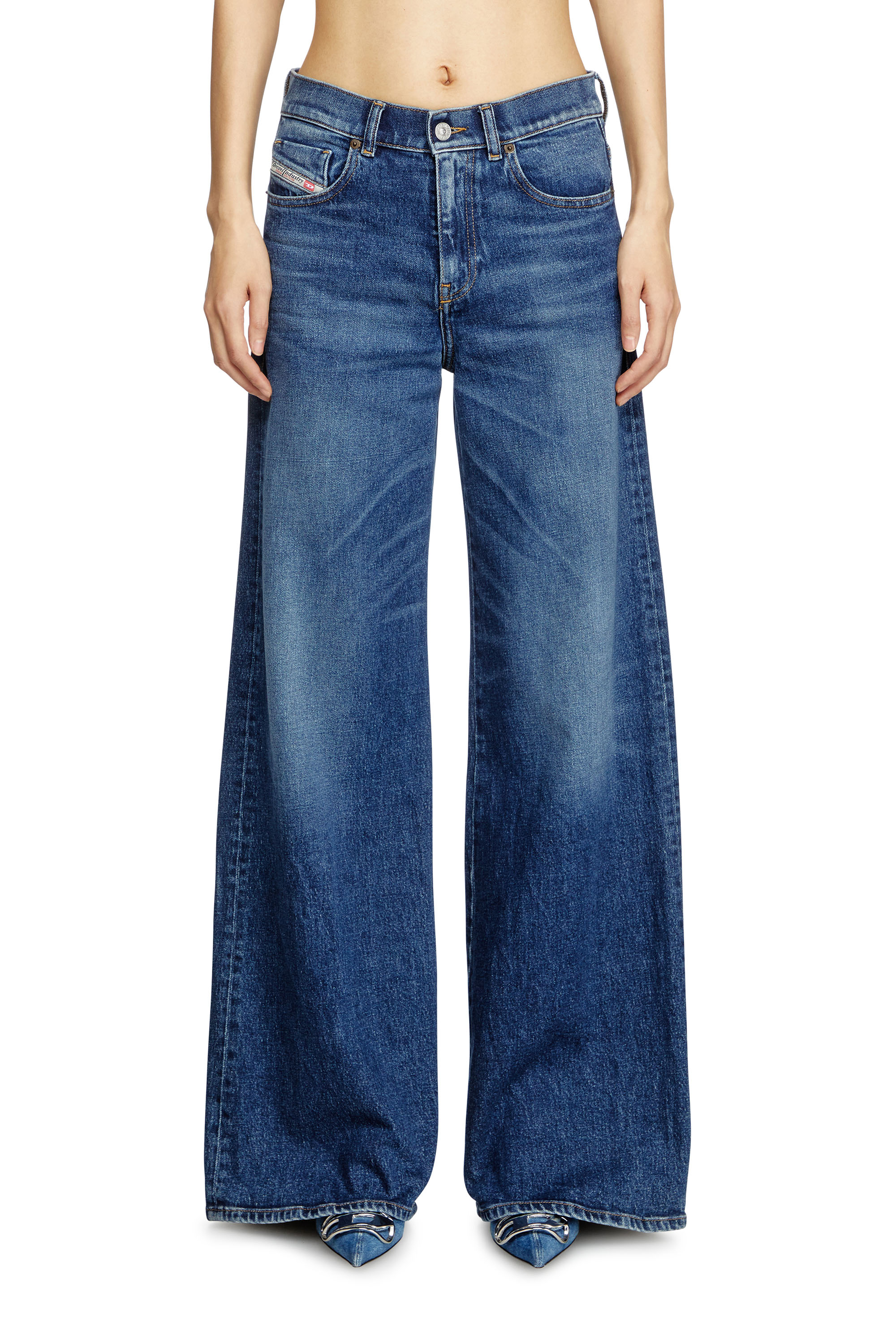Diesel - Woman's Flare Jeans 1978 D-Akemi 09L21, Medium blue - 3