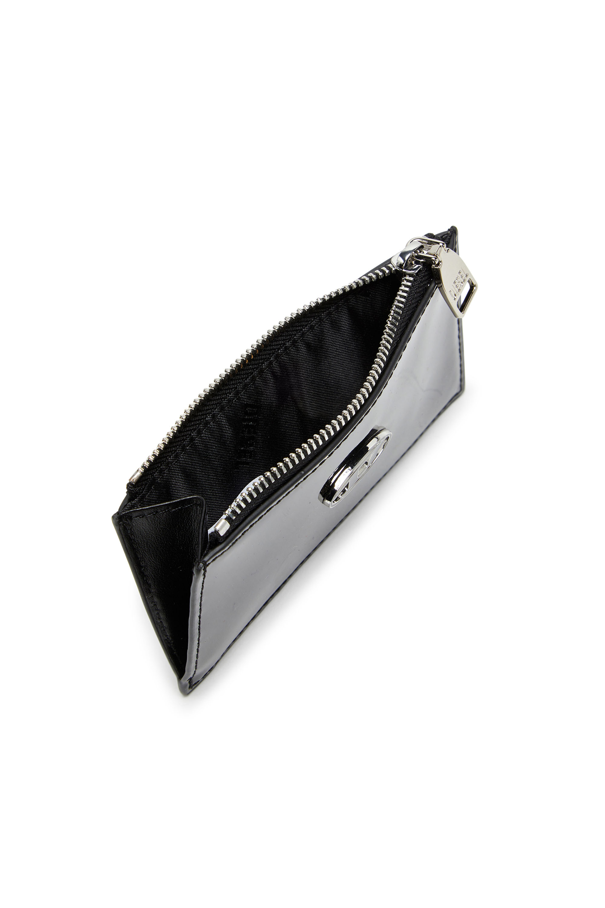 Diesel - PLAY CARD HOLDER III, Woman Card holder in glossy leather in Black - Image 3