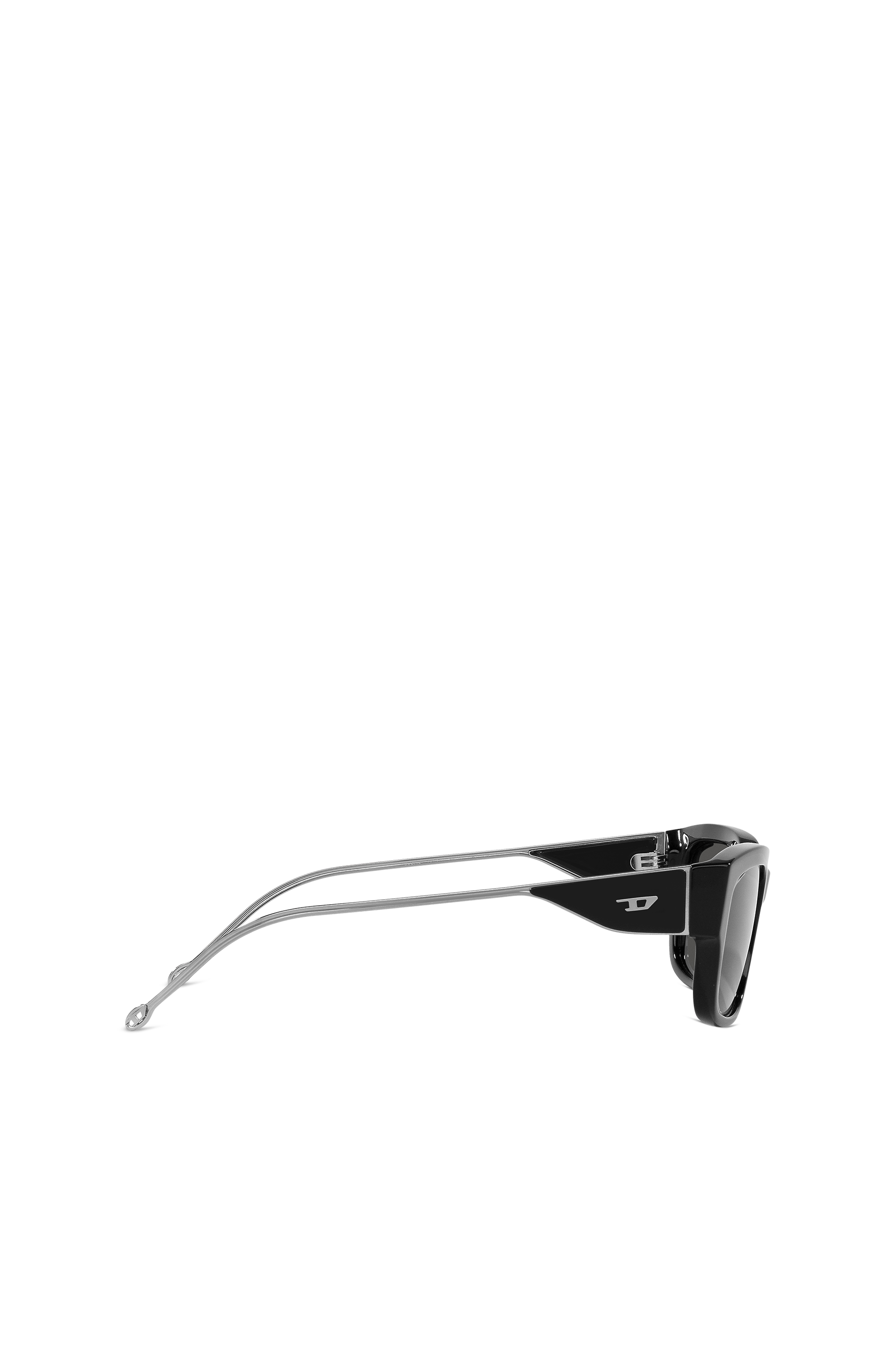 Diesel - 0DL2002 SIZE 56, Unisex's Rectangle sunglasses in Black/Silver - 2