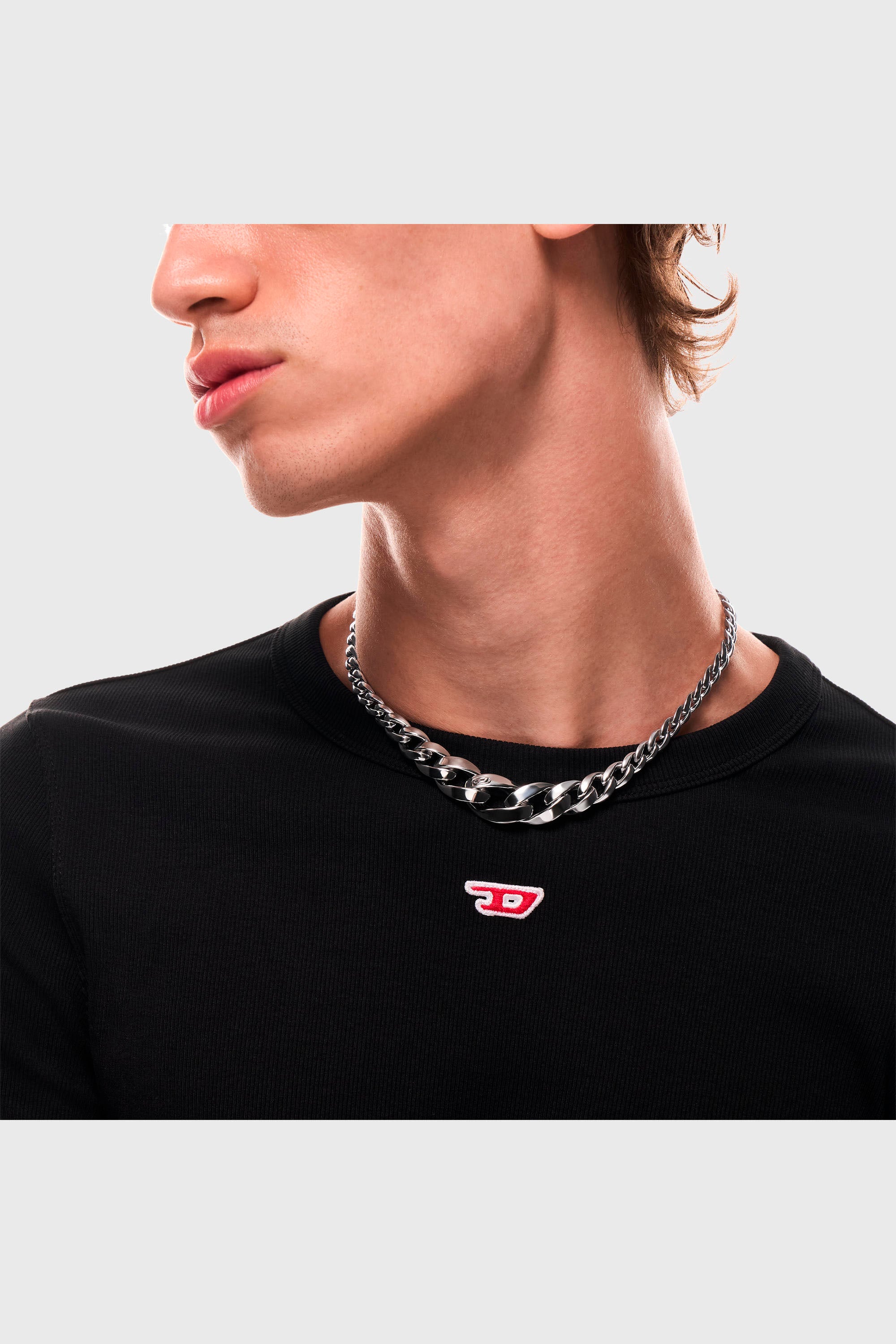 Diesel - DX1720040, Unisex's Stainless Steel Chain Necklace in Silver - 3