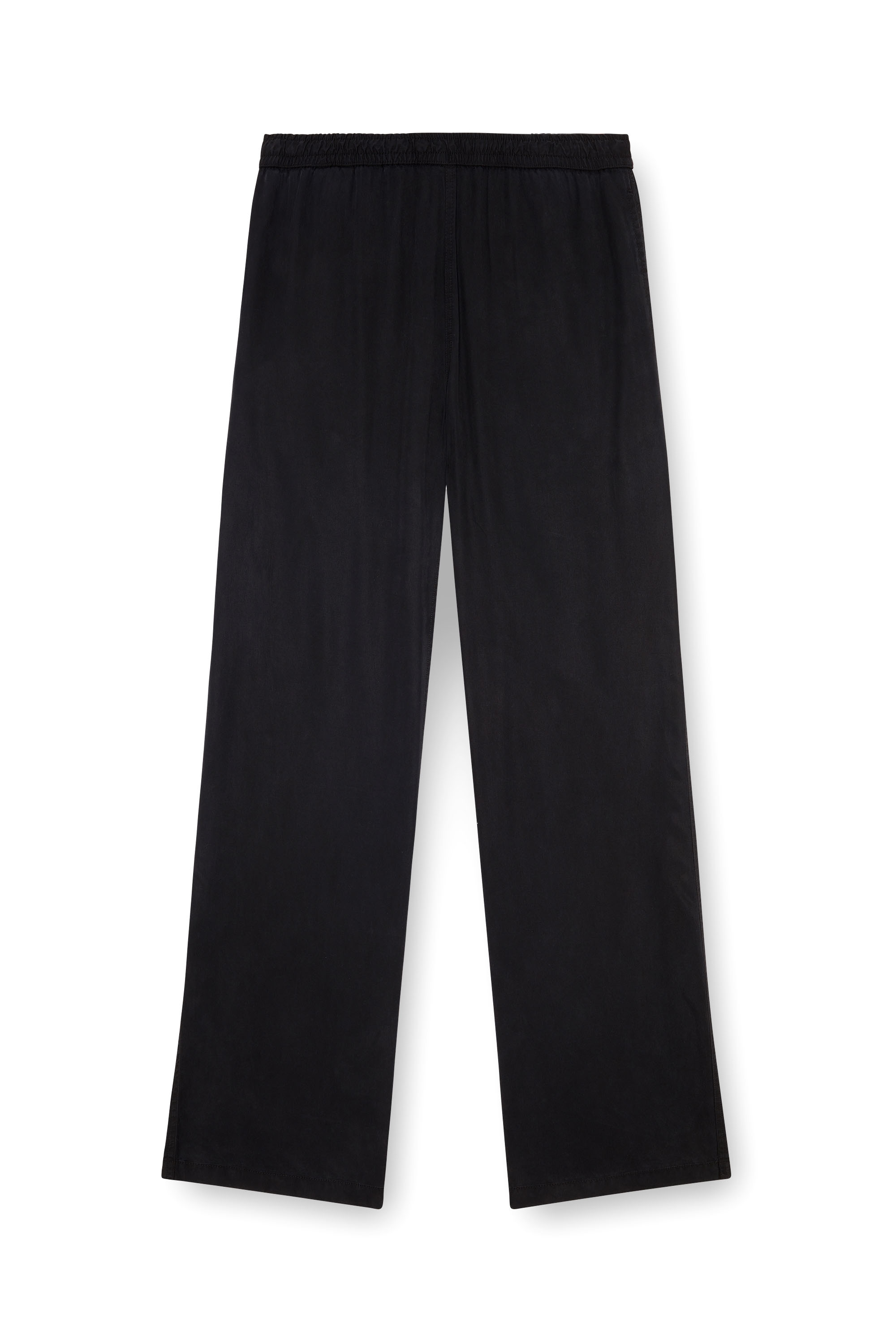 Diesel - P-DREYER-C, Man's Drawstring pants in faded twill in Black - 3