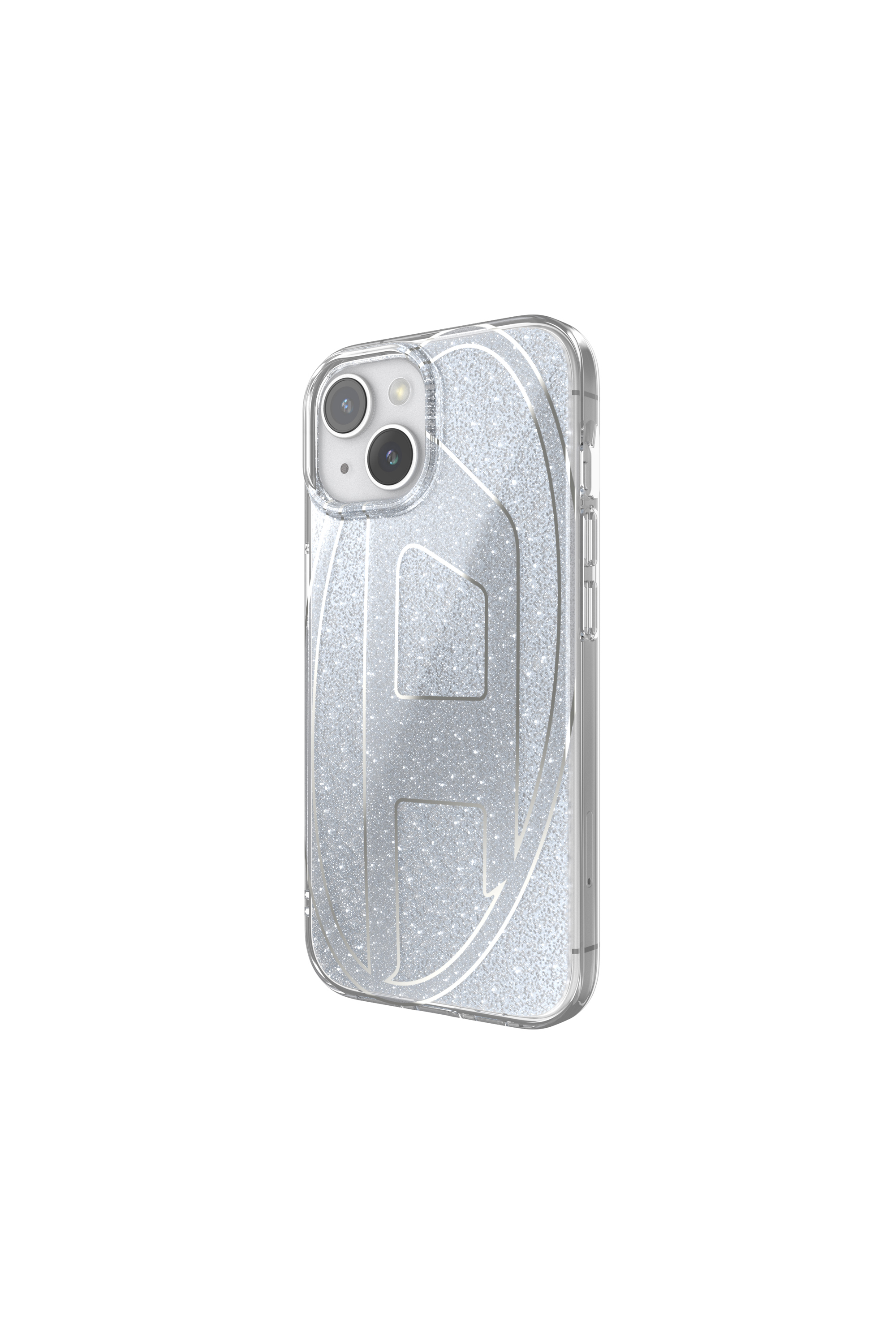 Diesel - 60031 AOP CASE, Unisex Glitter Case for iP 15 in Silver - Image 4