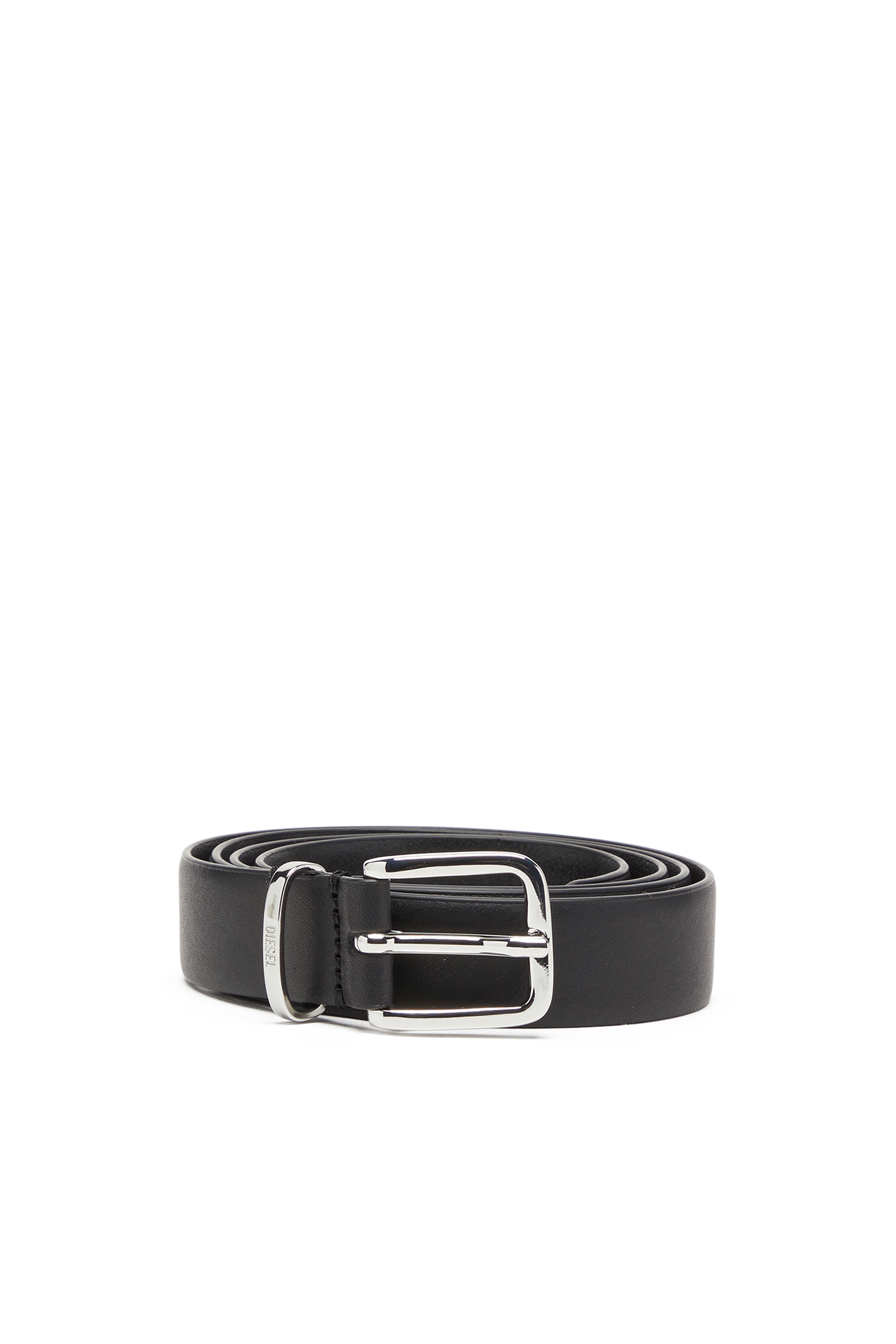 Diesel - B-BISCOTTO W KNOT 25, Woman's 2.5cm leather knot belt in Black - 1