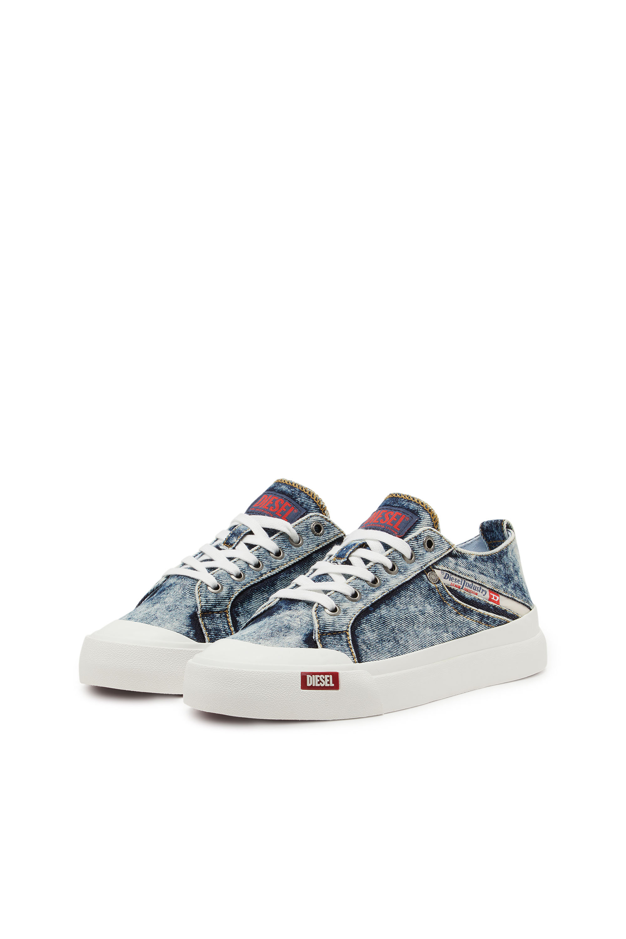 S-ATHOS NMD LOW W, Blue Diesel - S-ATHOS NMD LOW W, Woman's S-Athos-Denim sneakers with pocket detail in Blue - 8