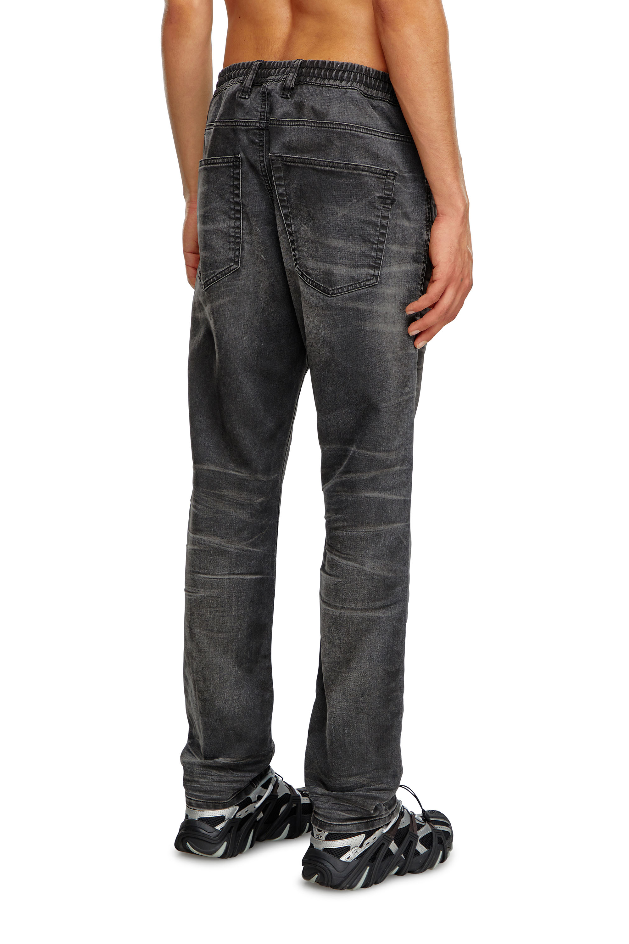 Diesel - Man Tapered 2030 D-Krooley Joggjeans® 09J37, Black/Dark grey - Image 4