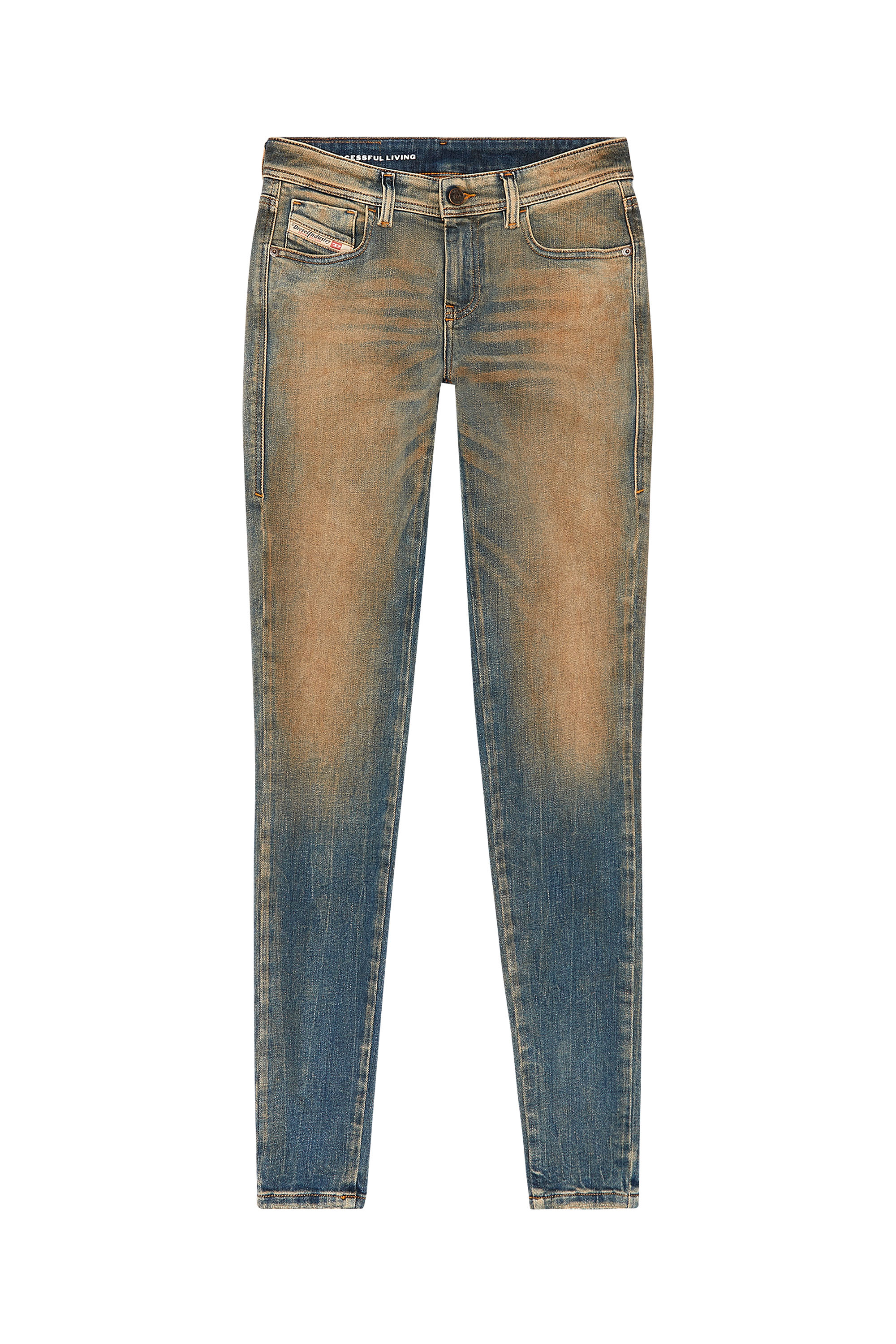 Diesel - Super skinny Jeans 2017 Slandy 09H83, Medium blue - Image 5