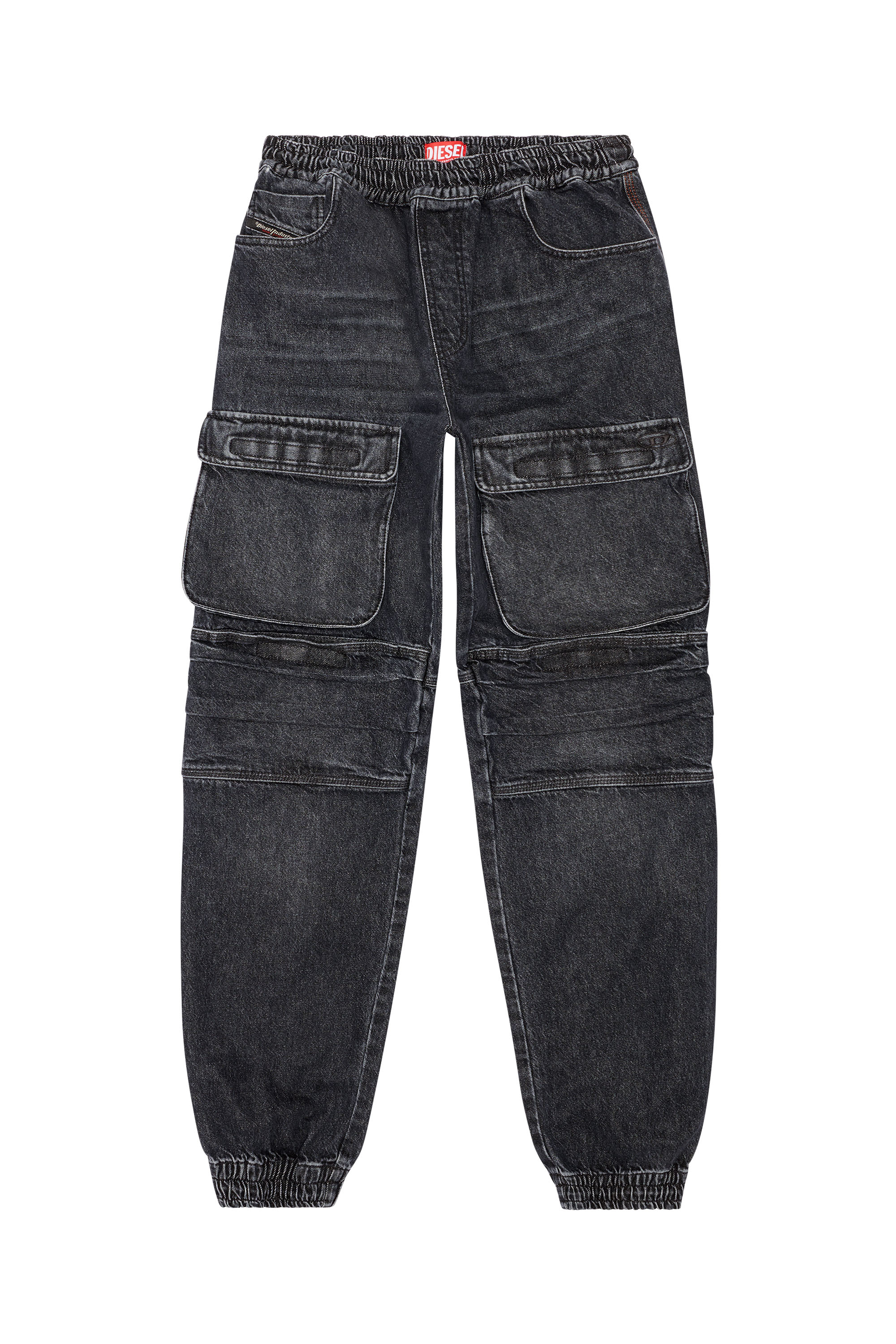 Straight Jeans D-Mirt 0HLAA, Black/Dark grey - Jeans