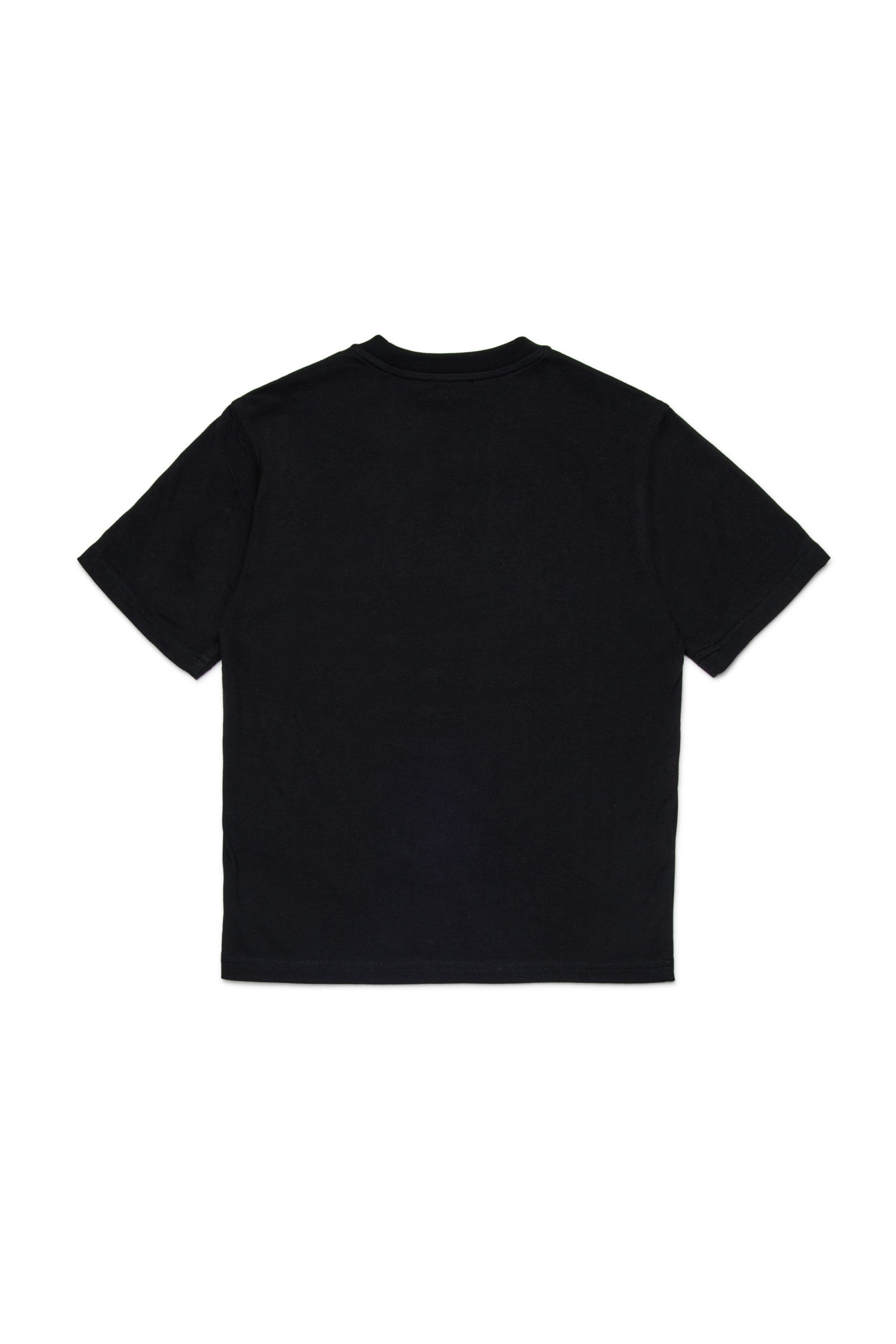 Diesel - TBOXTK3 OVER, Man's Cotton graphic print T-shirt in Black - 2