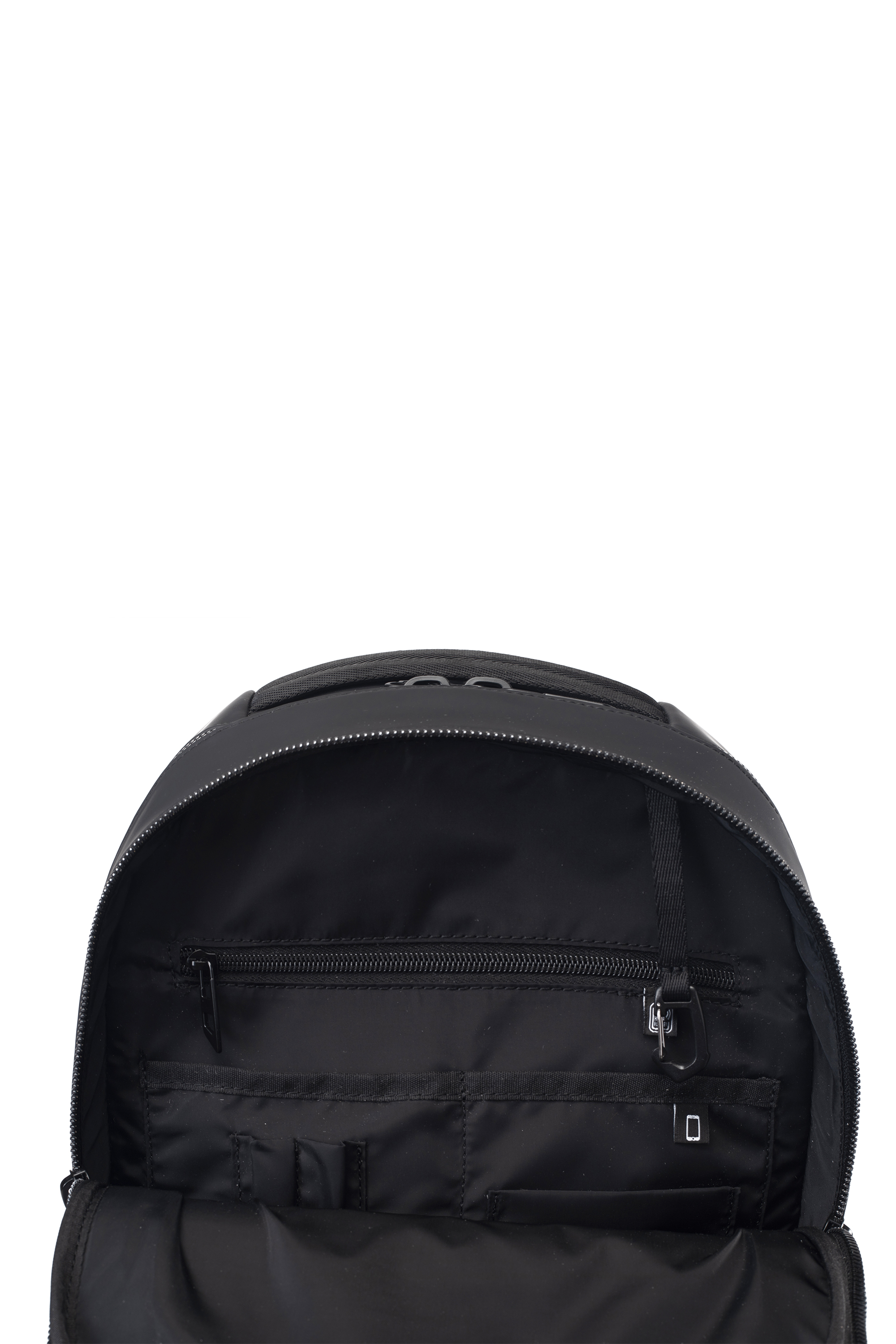 Diesel - DIESEL ALUMINUM BACKPACK DSB003, Unisex's Functional business backpack in Black - 6