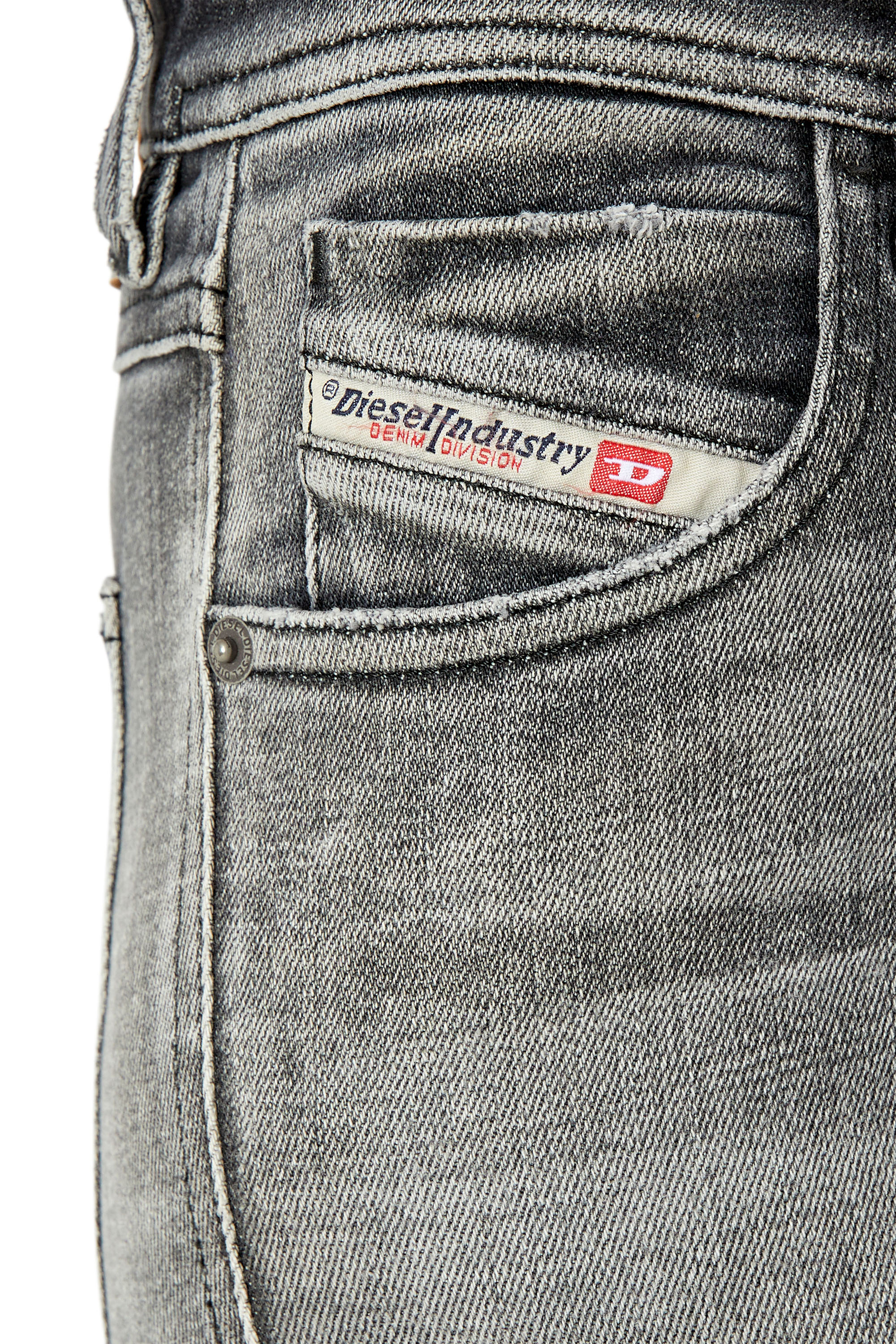 Diesel - Skinny Jeans 2015 Babhila 09E71, Grey - Image 2