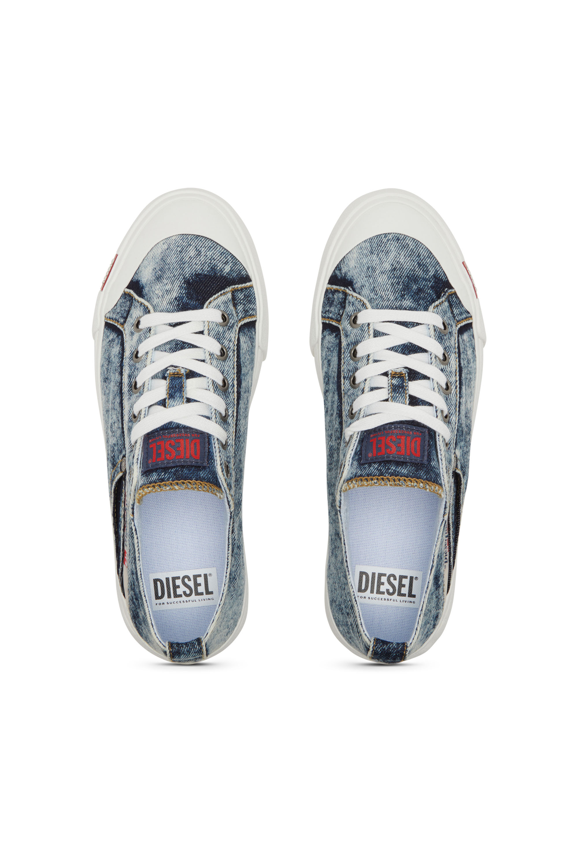 S-ATHOS NMD LOW W, Blue Diesel - S-ATHOS NMD LOW W, Woman's S-Athos-Denim sneakers with pocket detail in Blue - 6