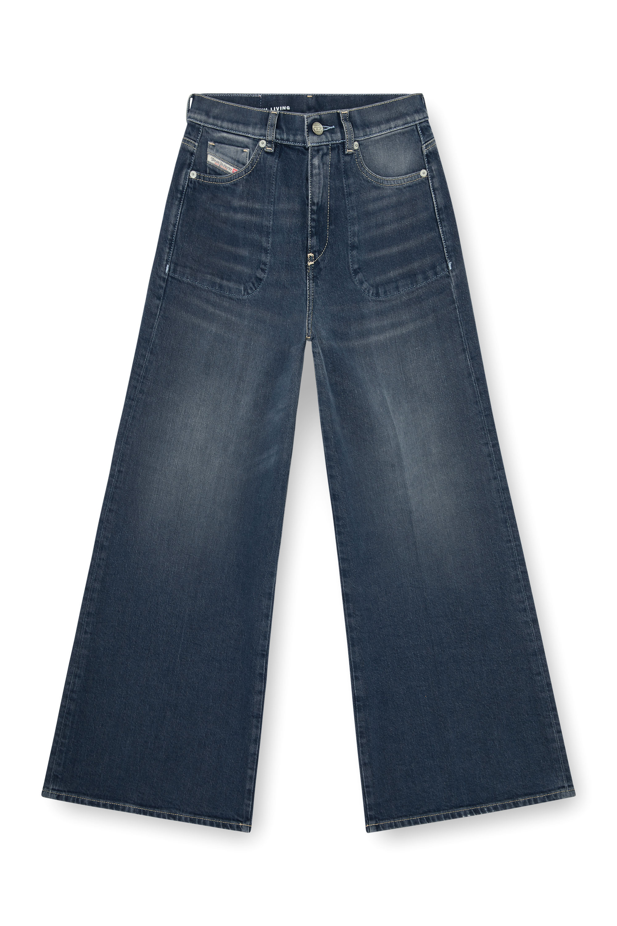Diesel - Woman's Flare Jeans 1978 D-Akemi 007EI, Dark Blue - 6