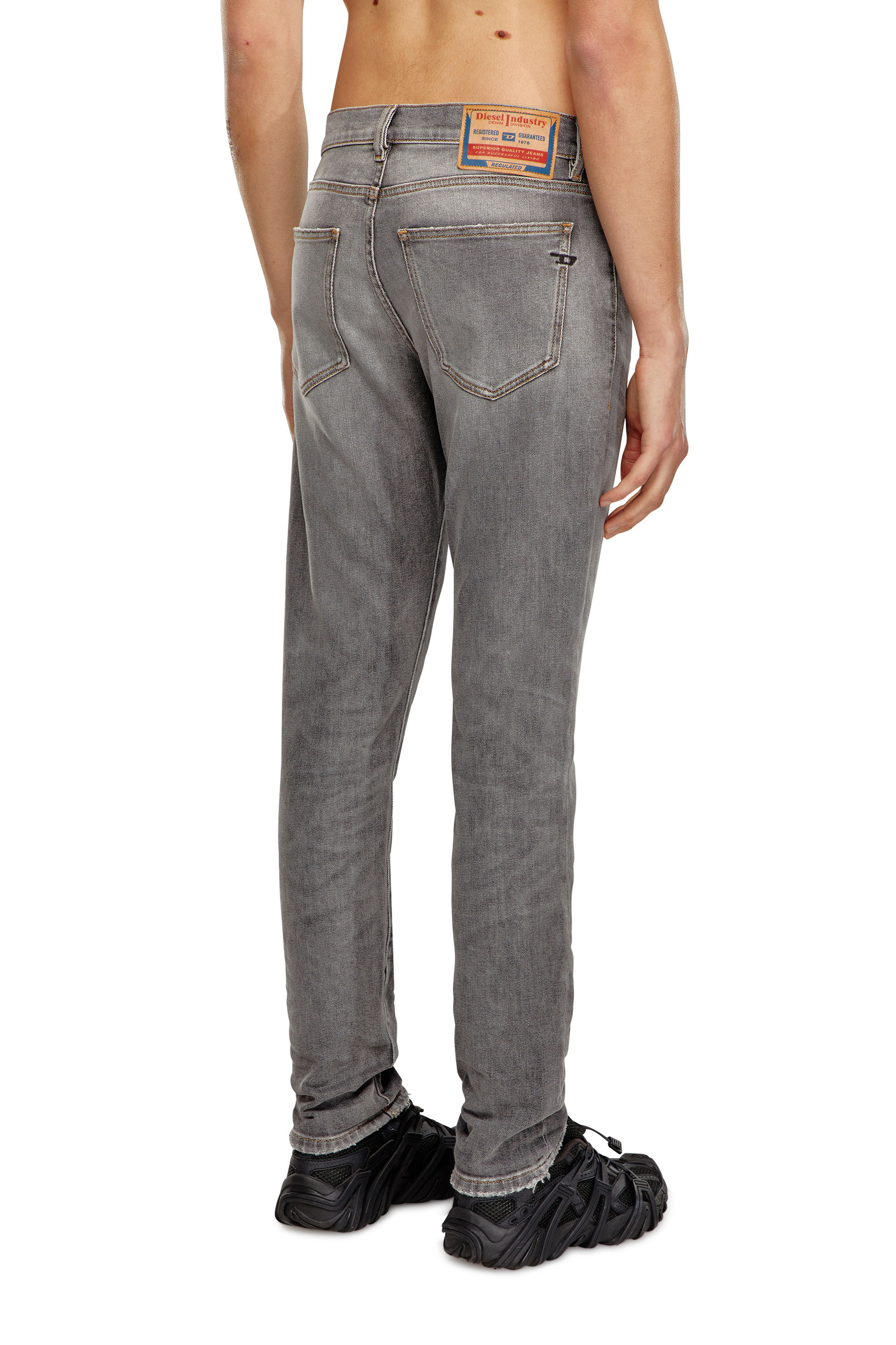 Diesel - Man Slim Jeans 2019 D-Strukt 09H44, Grey - Image 3