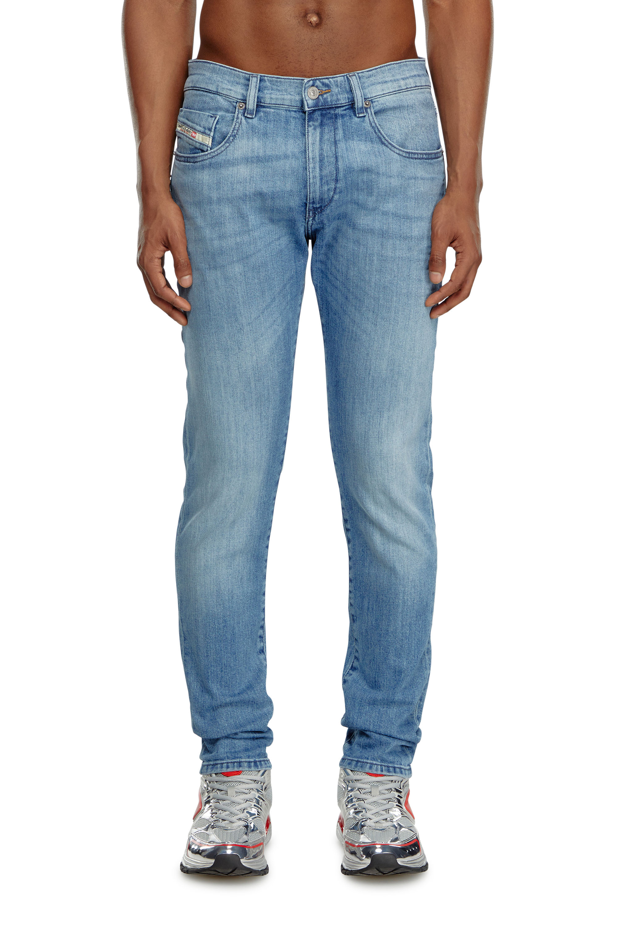 Diesel - Man Slim Jeans 2019 D-Strukt 0GRDI, Light Blue - Image 3