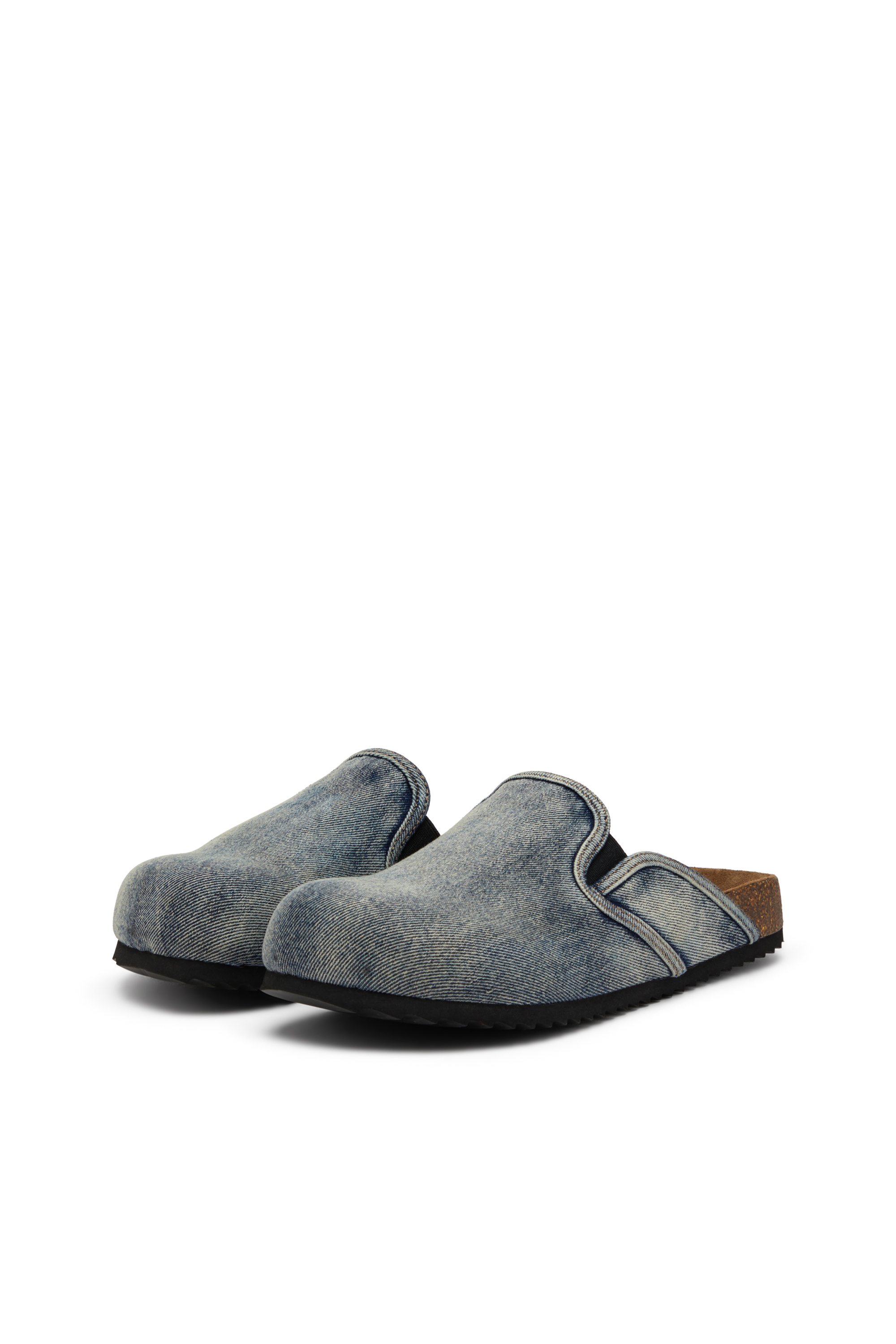 Diesel - D-WOODSTOCK SLIP-ON, Man's D-Woodstock-Denim mules in Dark Blue - 8