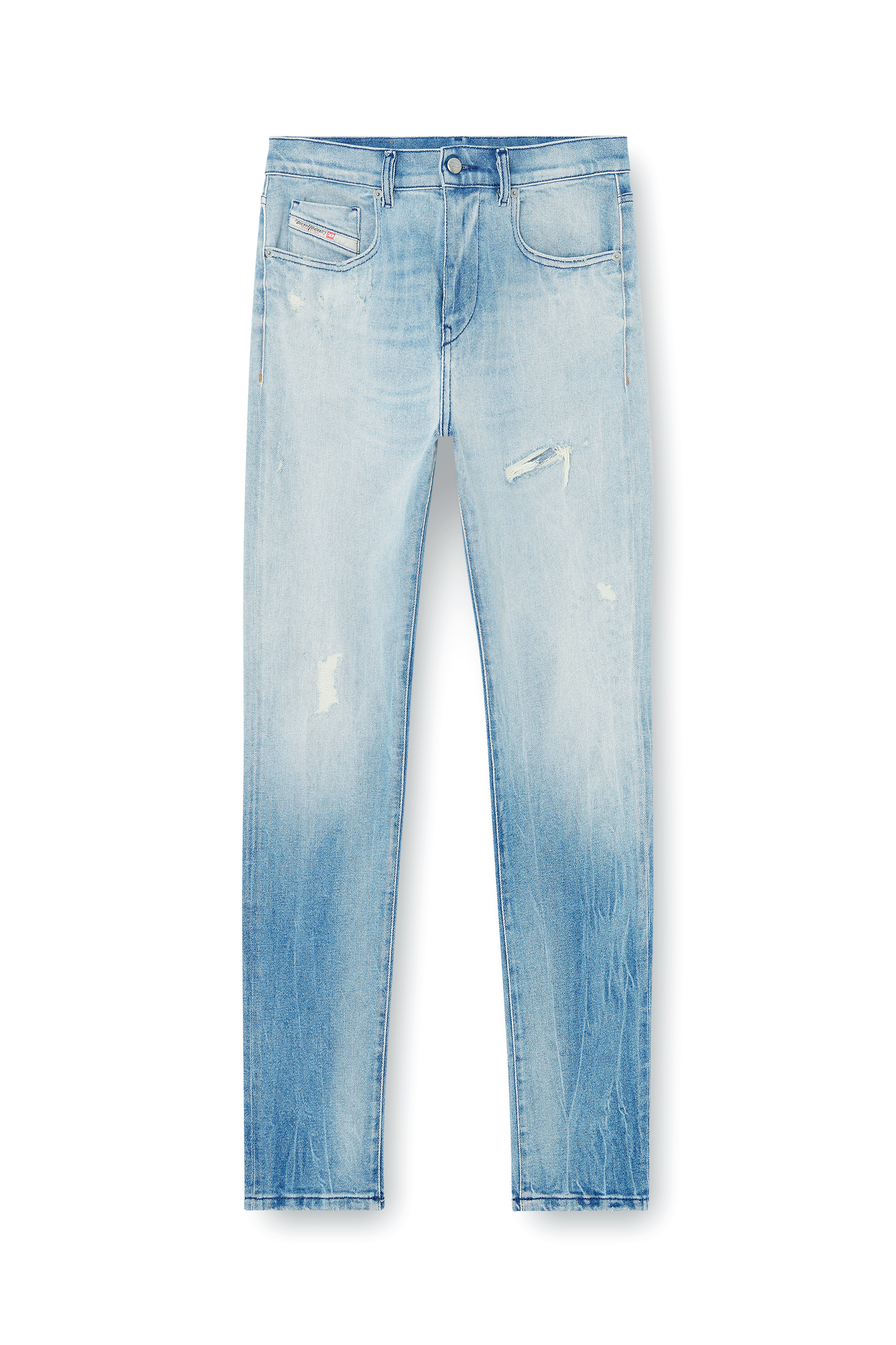 Diesel - Man's Slim Jeans 2019 D-Strukt 09N38, Light Blue - 2