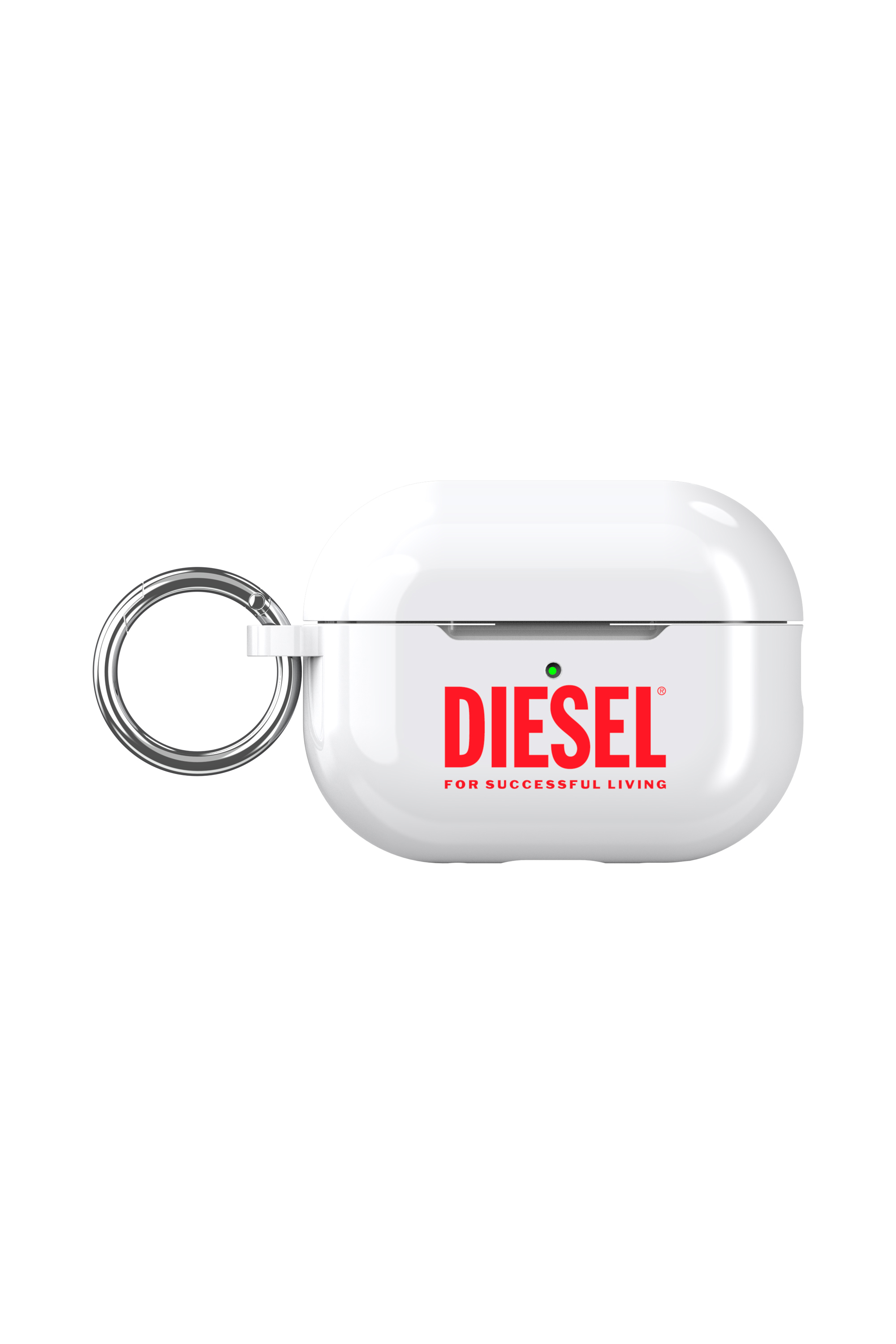 Diesel - 60067 AOP CASE, Unisex Case for Airpods Pro/Pro 2 in White - Image 1