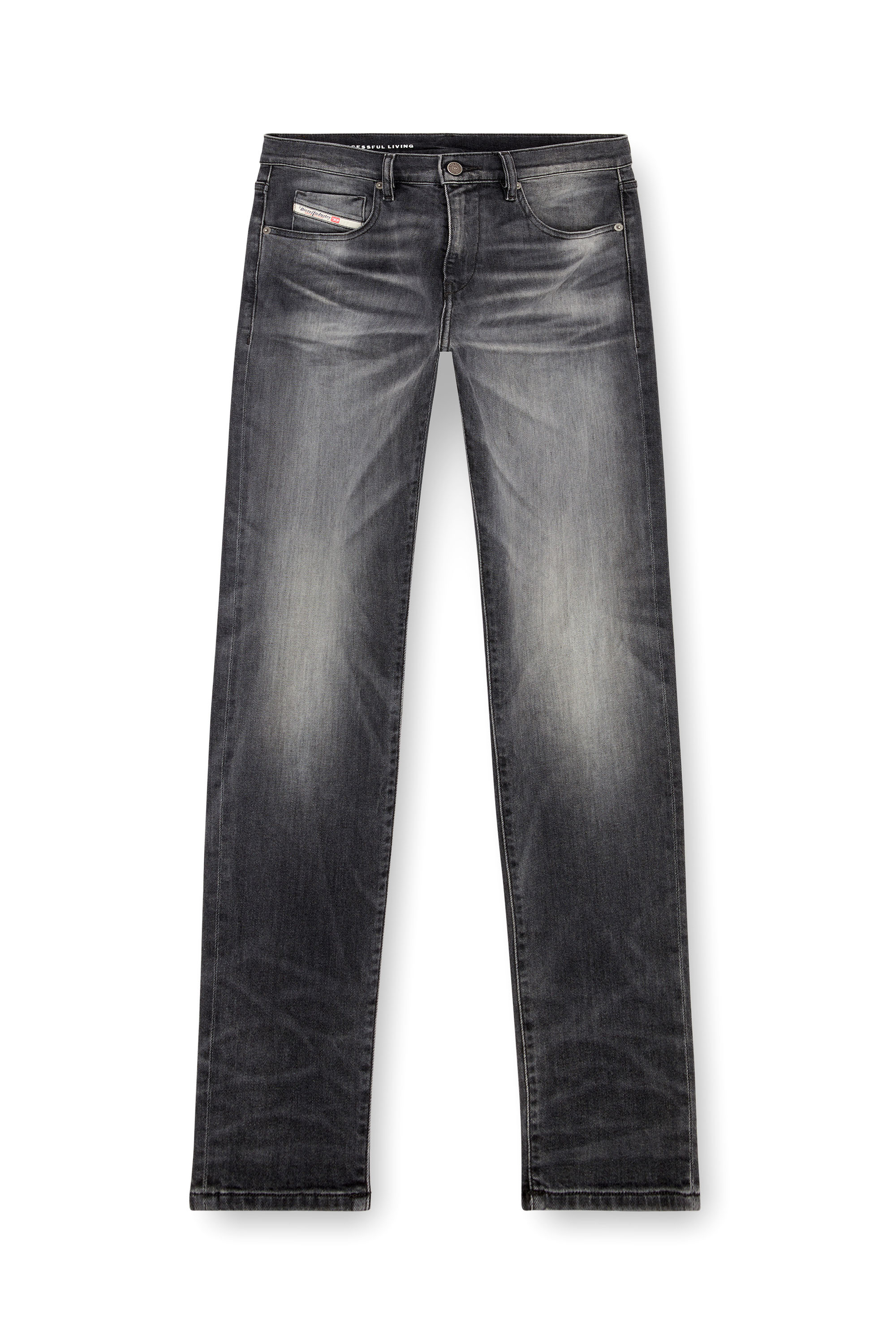 Diesel - Man Slim Jeans 2019 D-Strukt 09J52, Black/Dark grey - Image 5