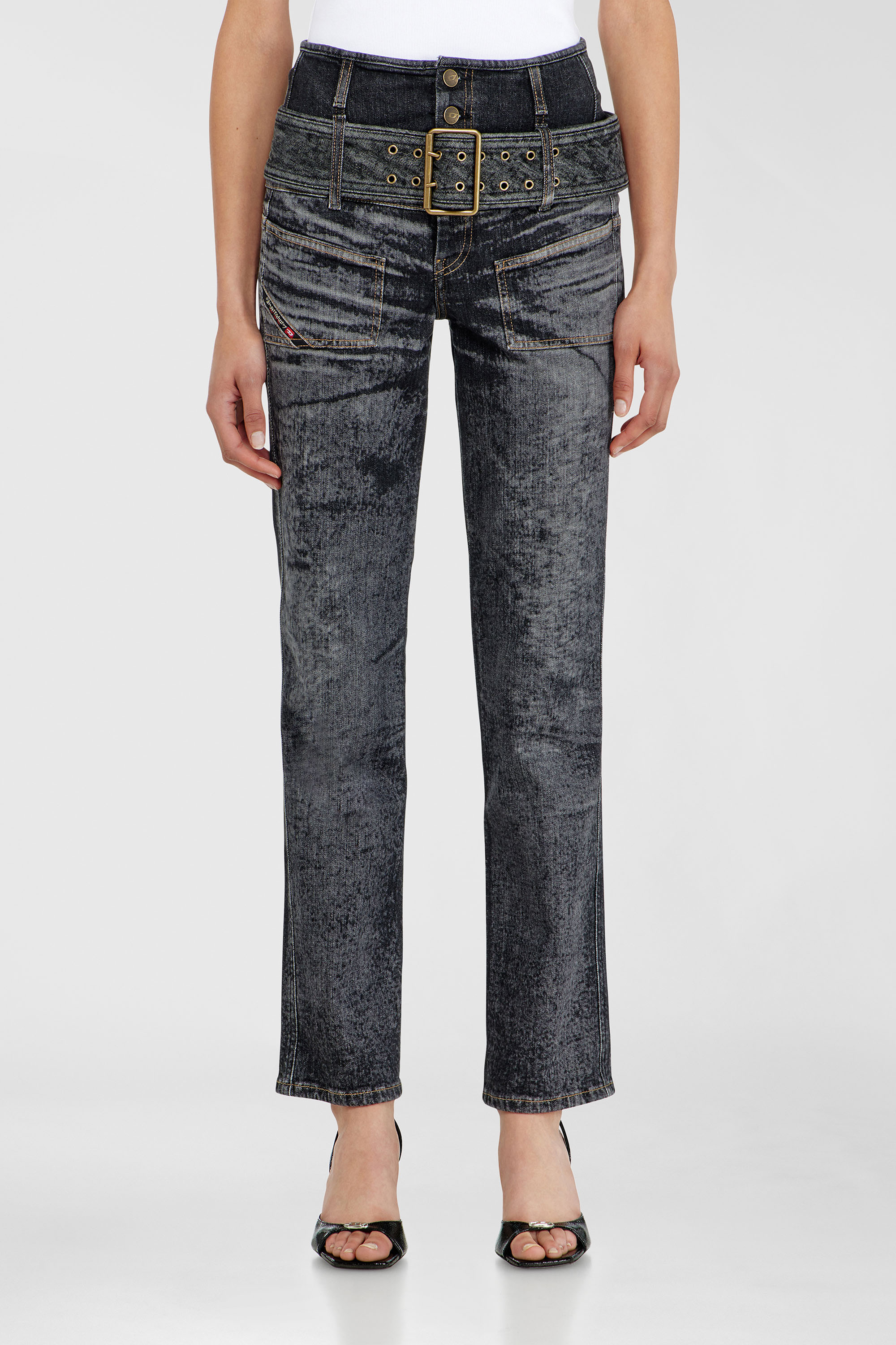 Diesel - Woman's Slim Jeans D-Gorina 09Q30, Black/Dark grey - 2