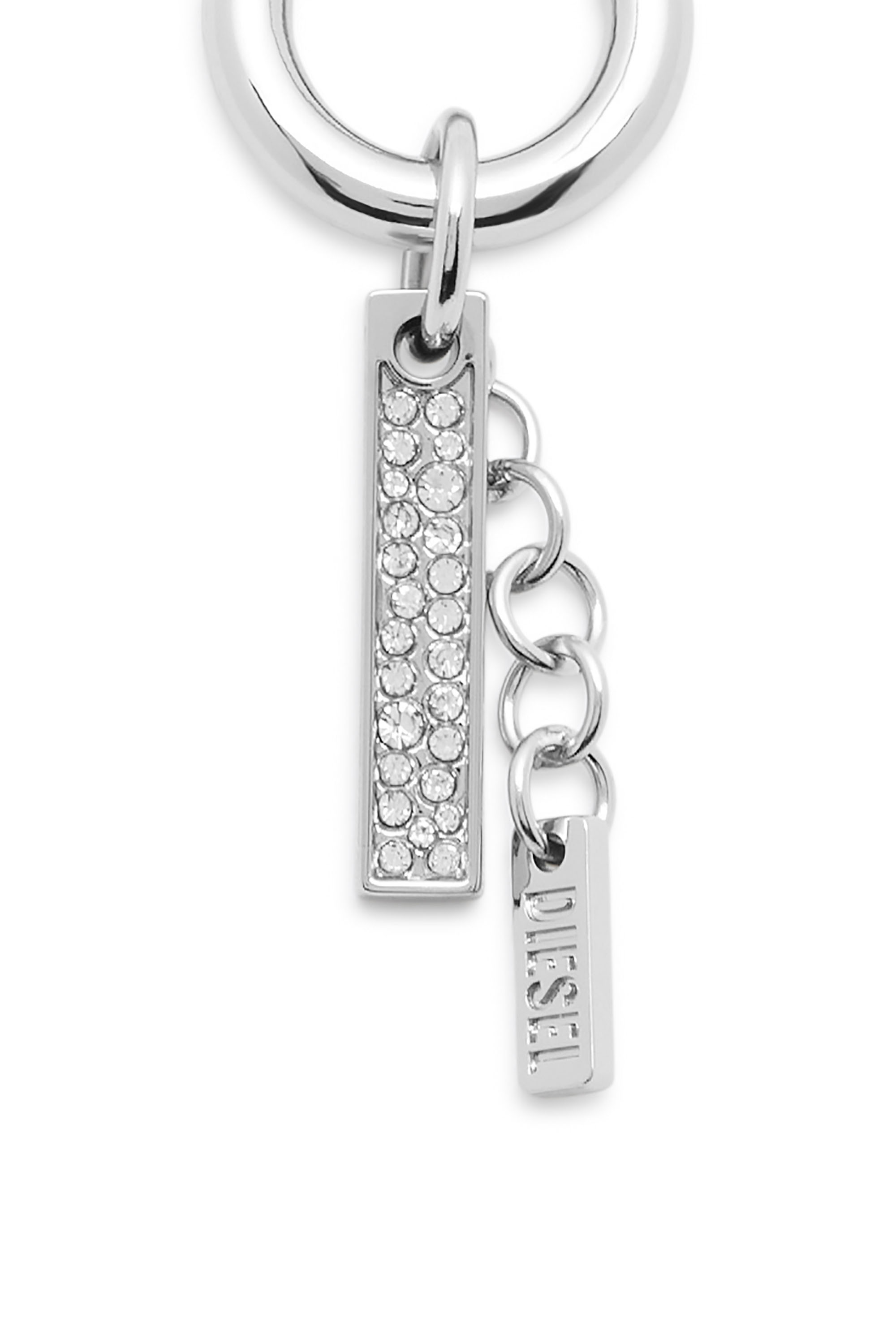 Diesel - CHARM-I, Unisex's Charm with rhinestone pendant in Silver - 2