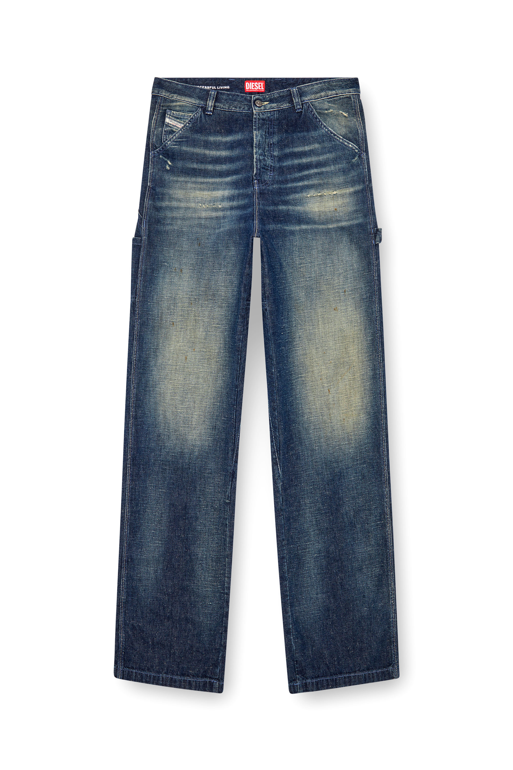 Diesel - Man's Straight Jeans D-Livery 09J91, Dark Blue - 5