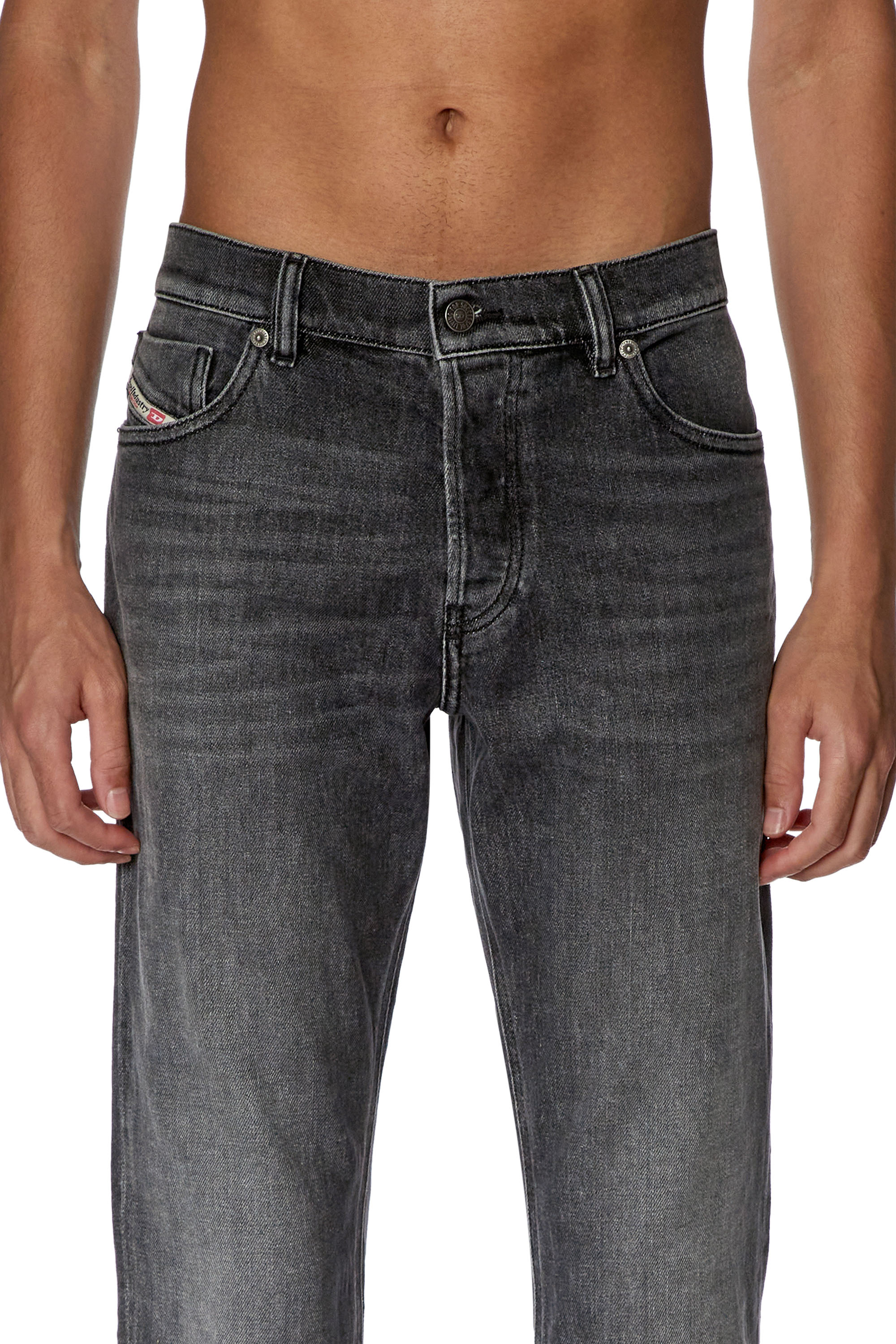 Diesel - Straight Jeans 1995 D-Sark 09F84, Black/Dark grey - Image 3